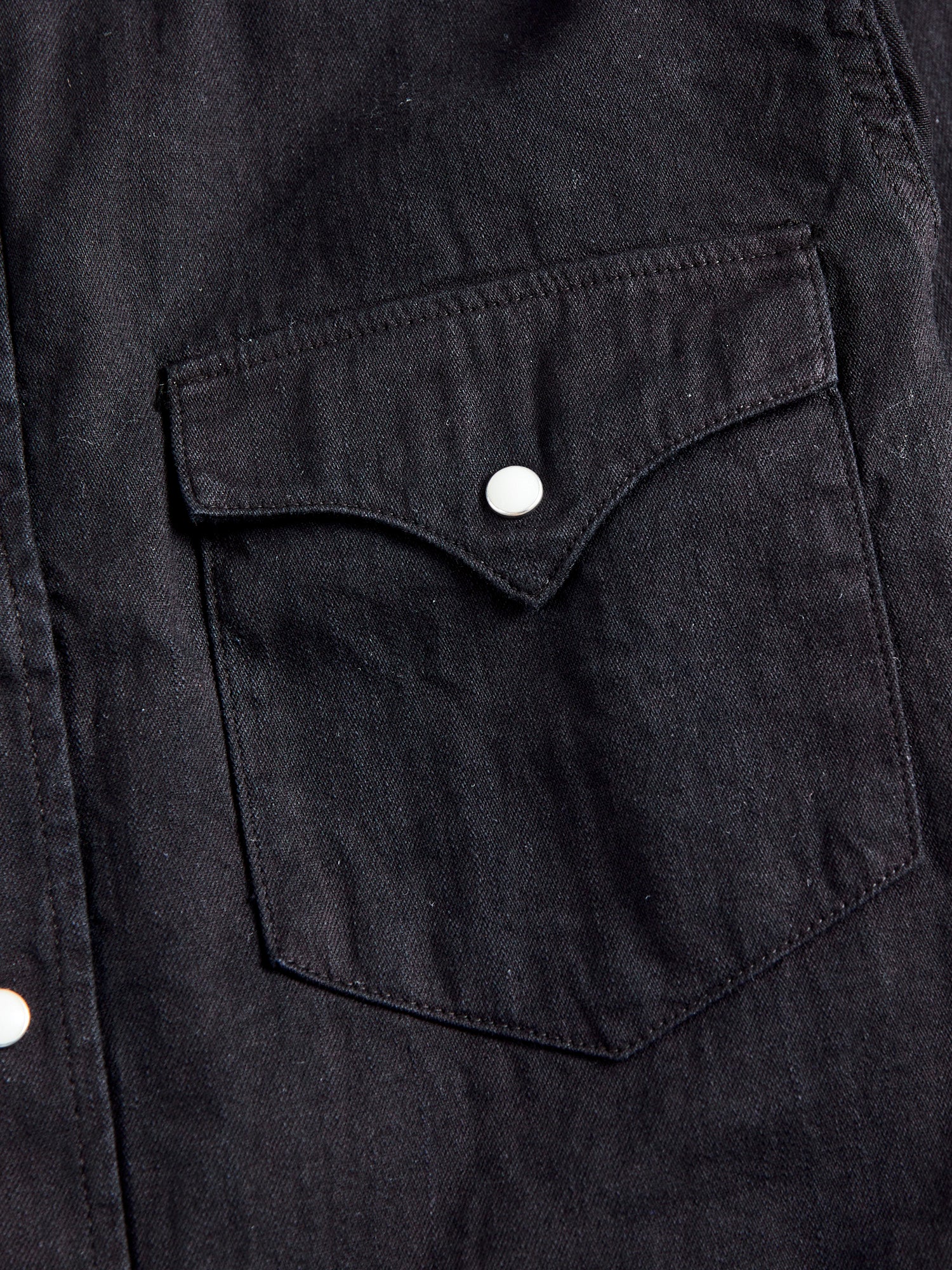 Kyoto Montsuki "Kurozome" Western Shirt in Black - Image 4