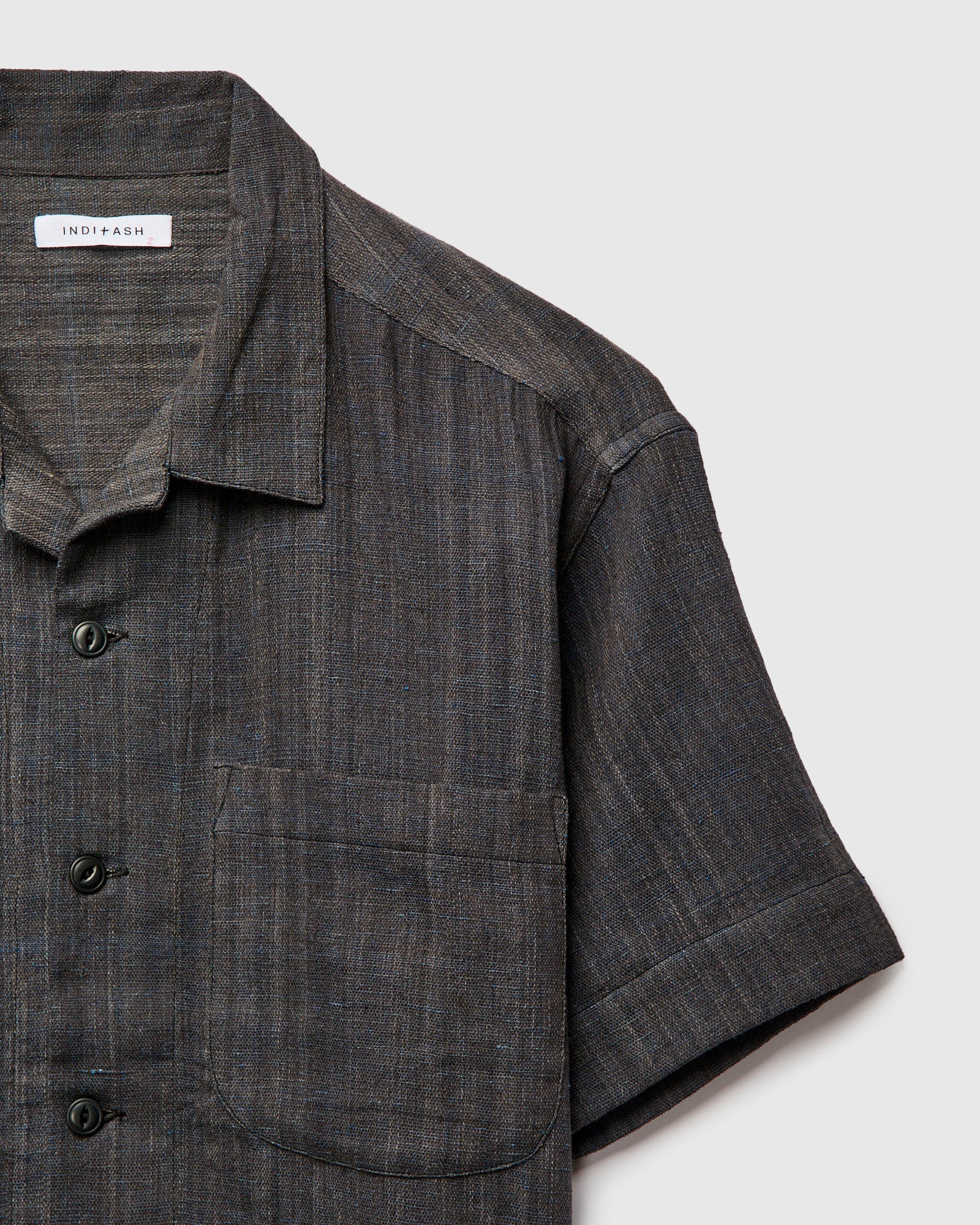 Lake Camp Shirt in Iron Indigo Kala - Image 3
