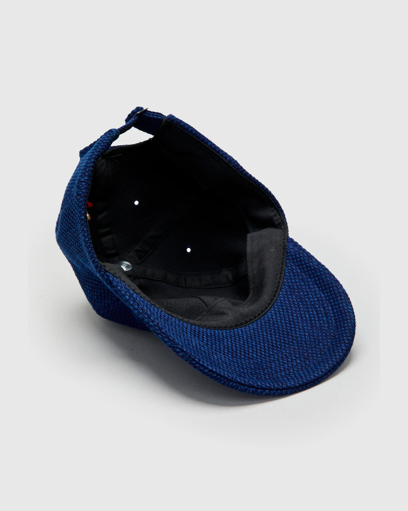 Light Sashiko Baseball Cap in Pure Indigo - Image 4
