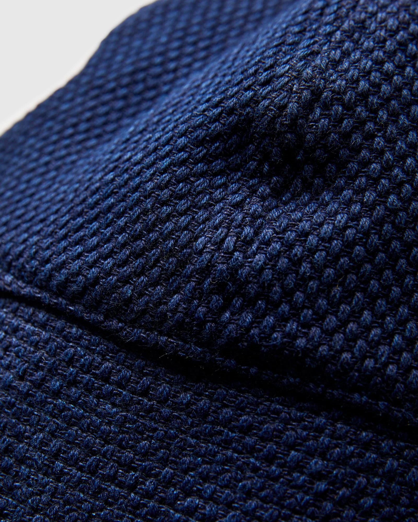 Light Sashiko Bucket Hat in Pure Indigo - Image 5