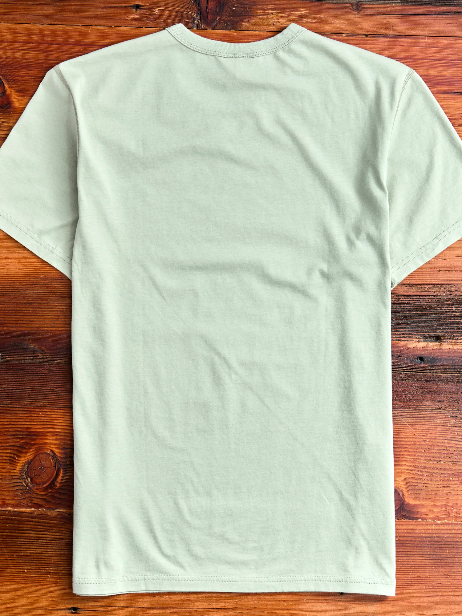 Lightweight Jersey T-Shirt in Mineral Green - Image 6