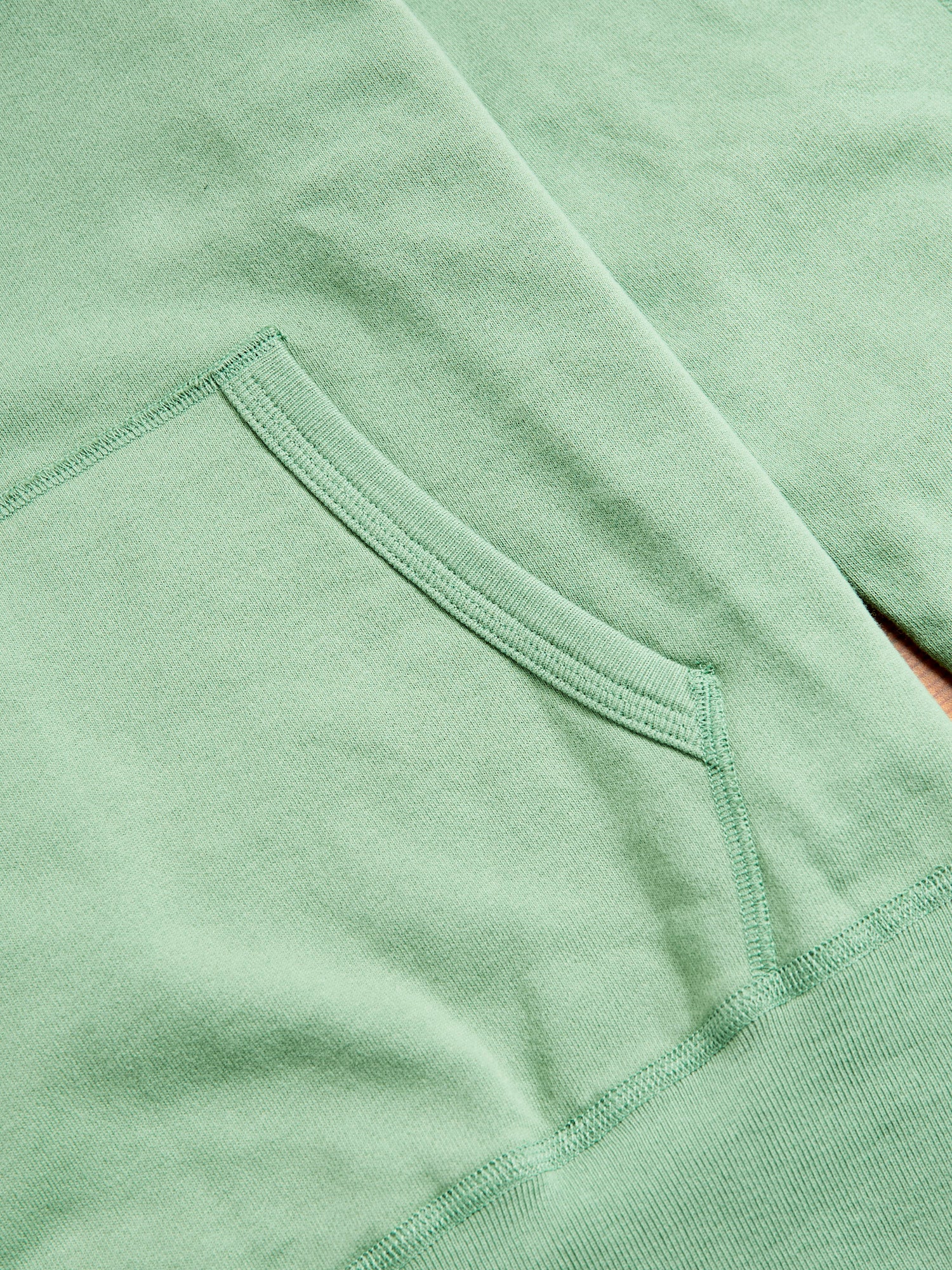 Lightweight Pullover Hoodie in Jade - Image 4