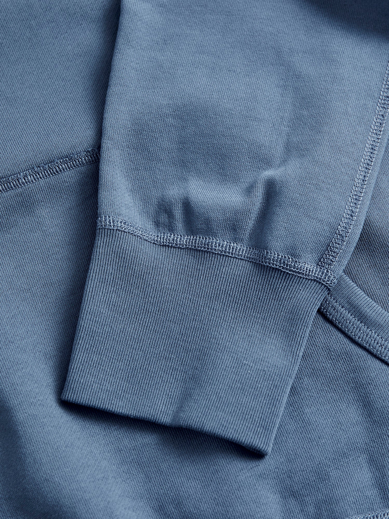 Lightweight Pullover Hoodie in Washed Blue - Image 5