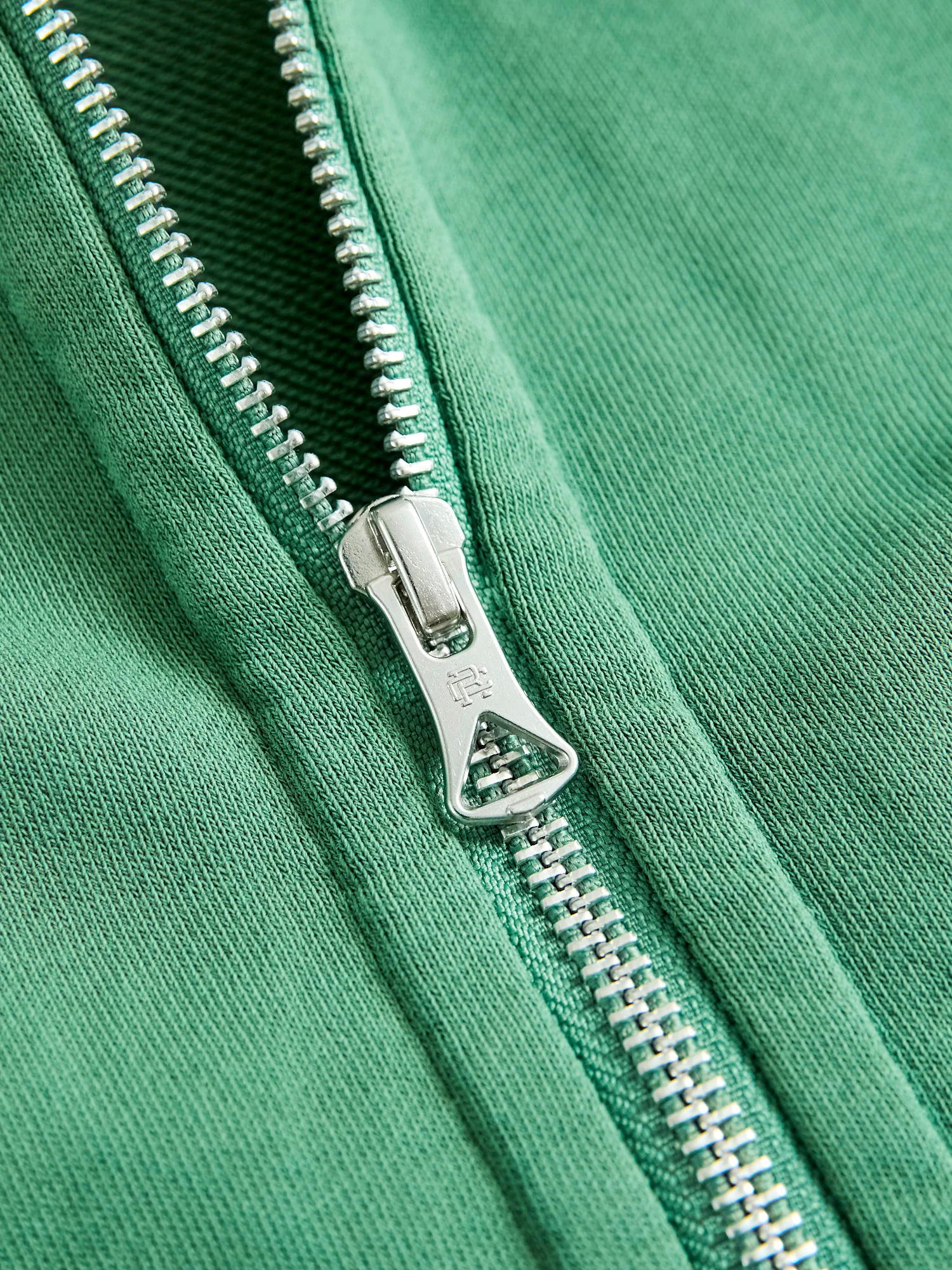 Lightweight Zip Hoodie in Lawn Green - Image 7