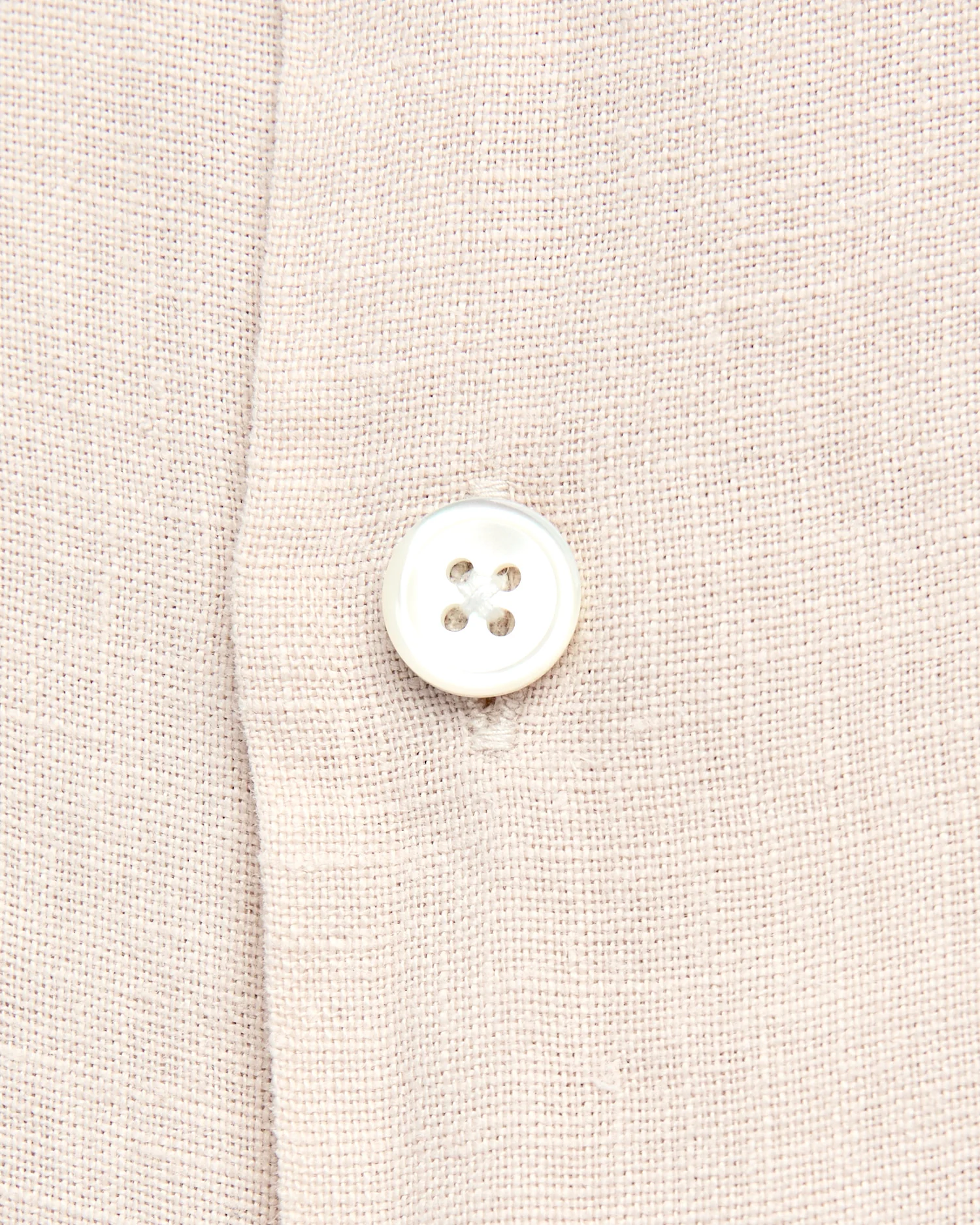Linen Camp Collar Shirt in Raw - Image 5