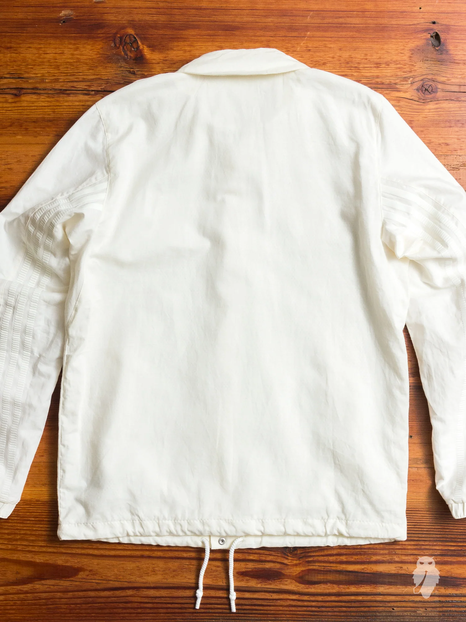 Linen Coaches Jacket in Off White - Image 6