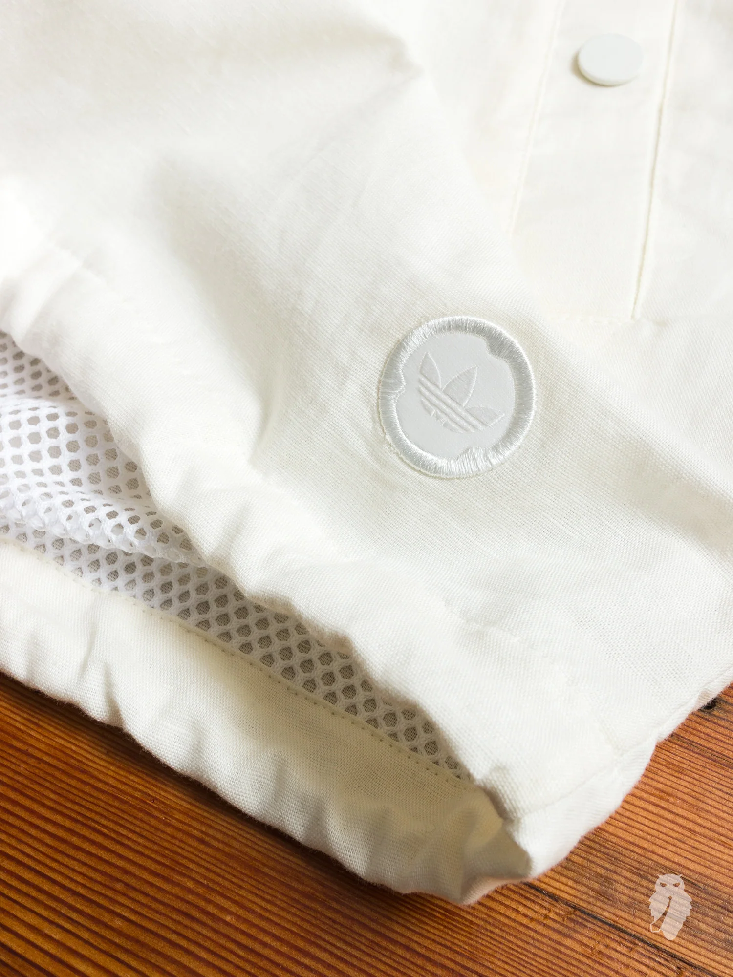 Linen Coaches Jacket in Off White - Image 7