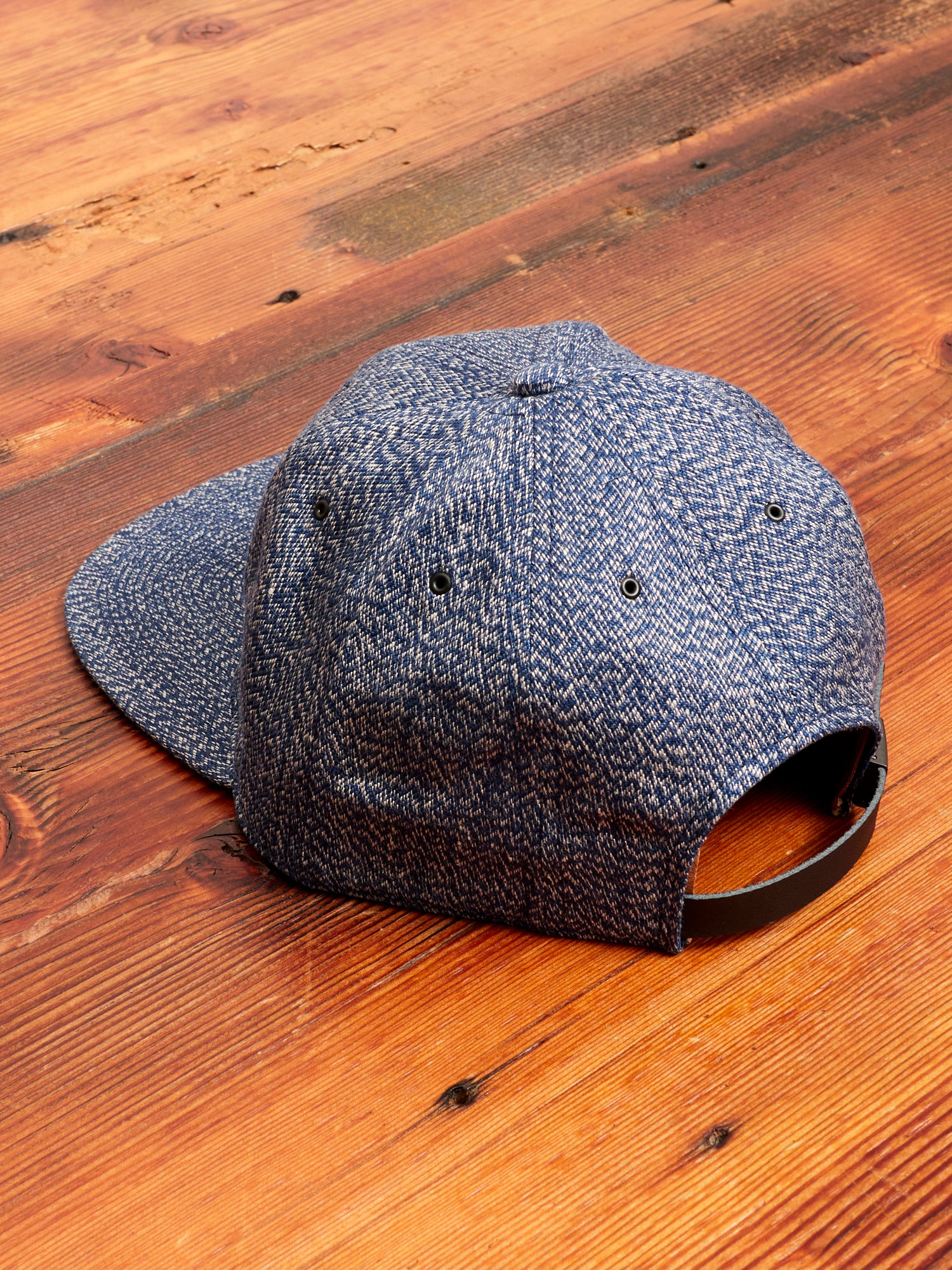 Linen Dyed Cap in Light Blue - Image 2