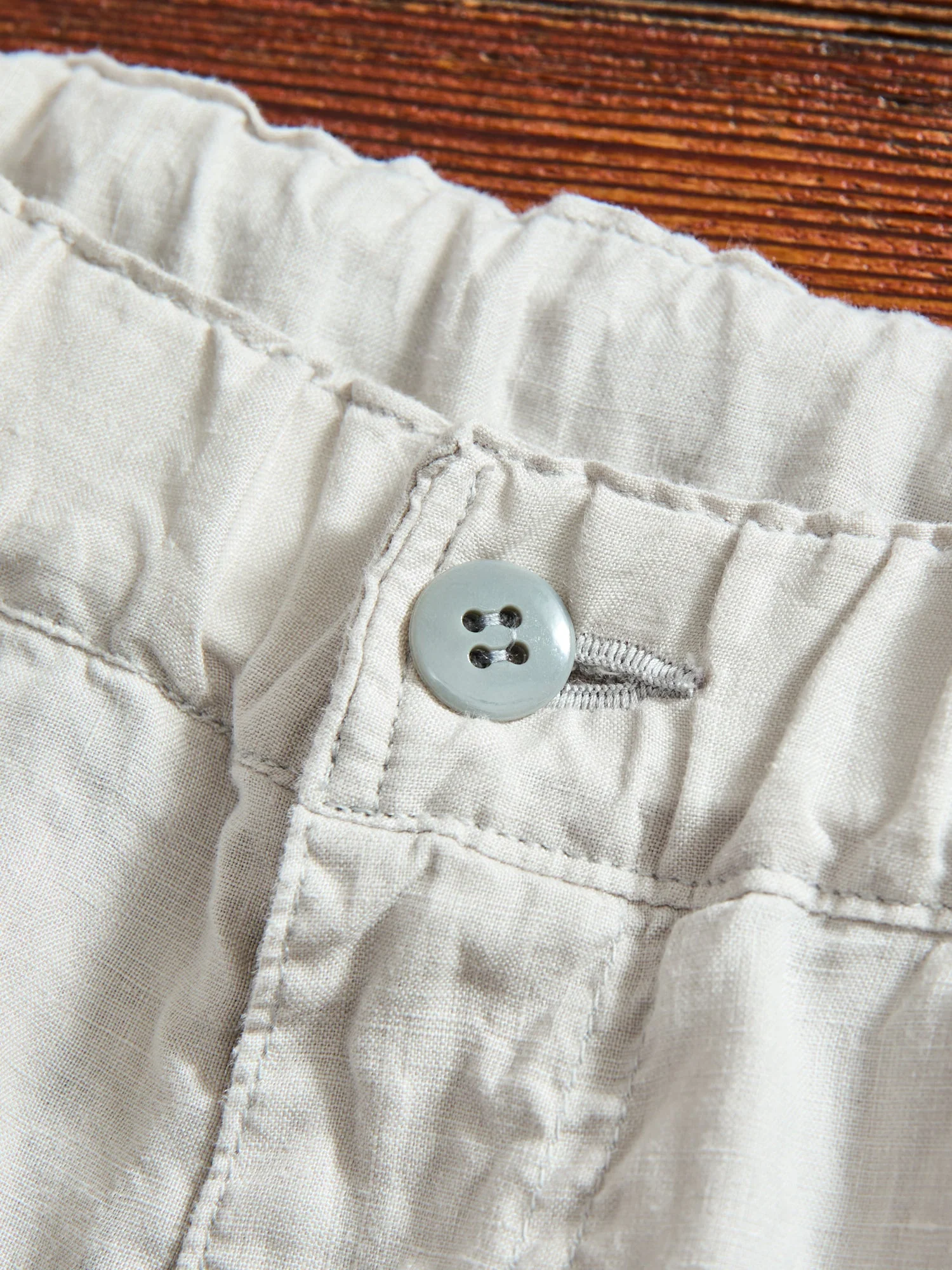 Linen Easy Pants in Grey - Image 5