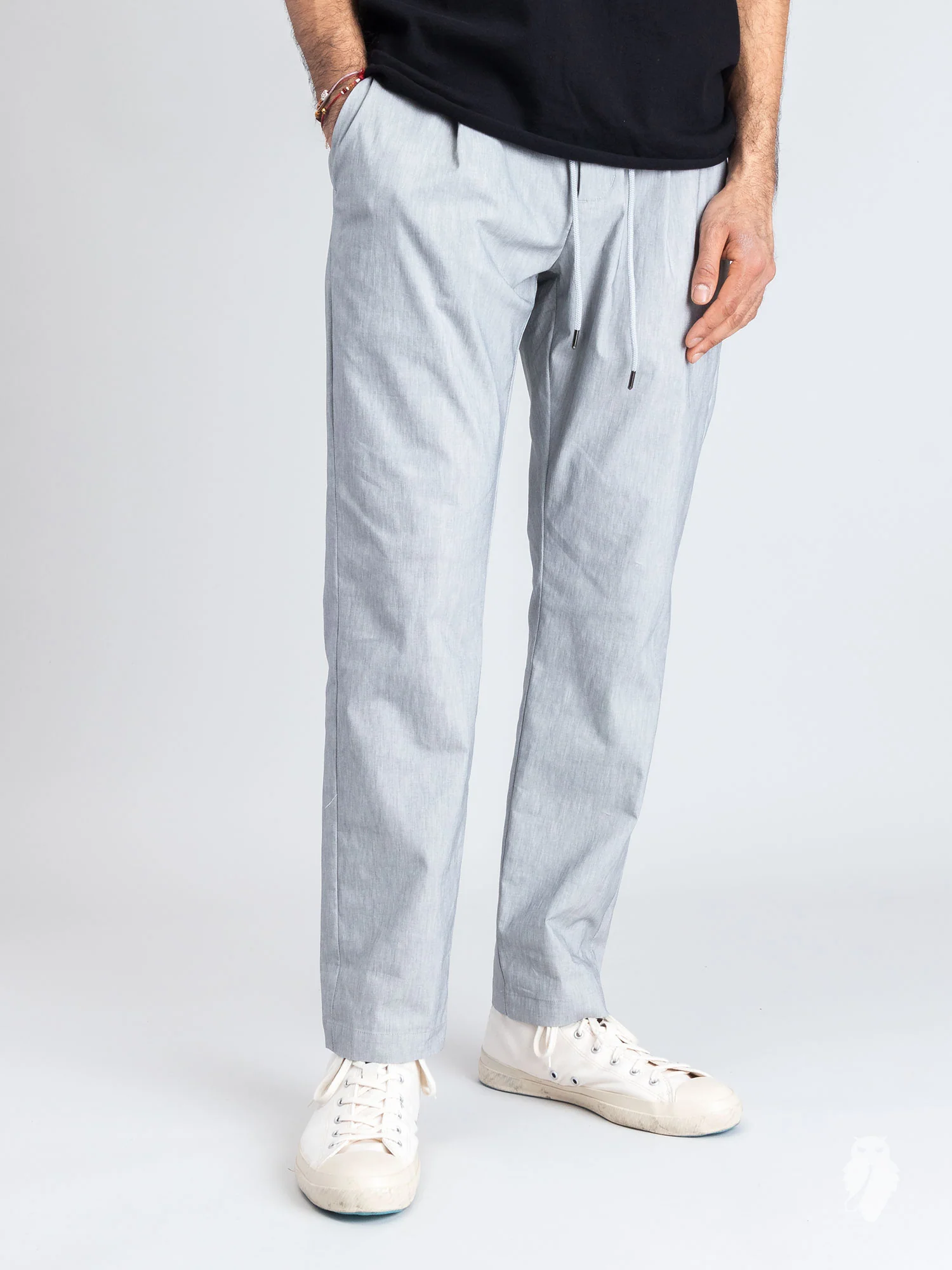 Stretch One Tack Easy Pants in Stone - Image 2