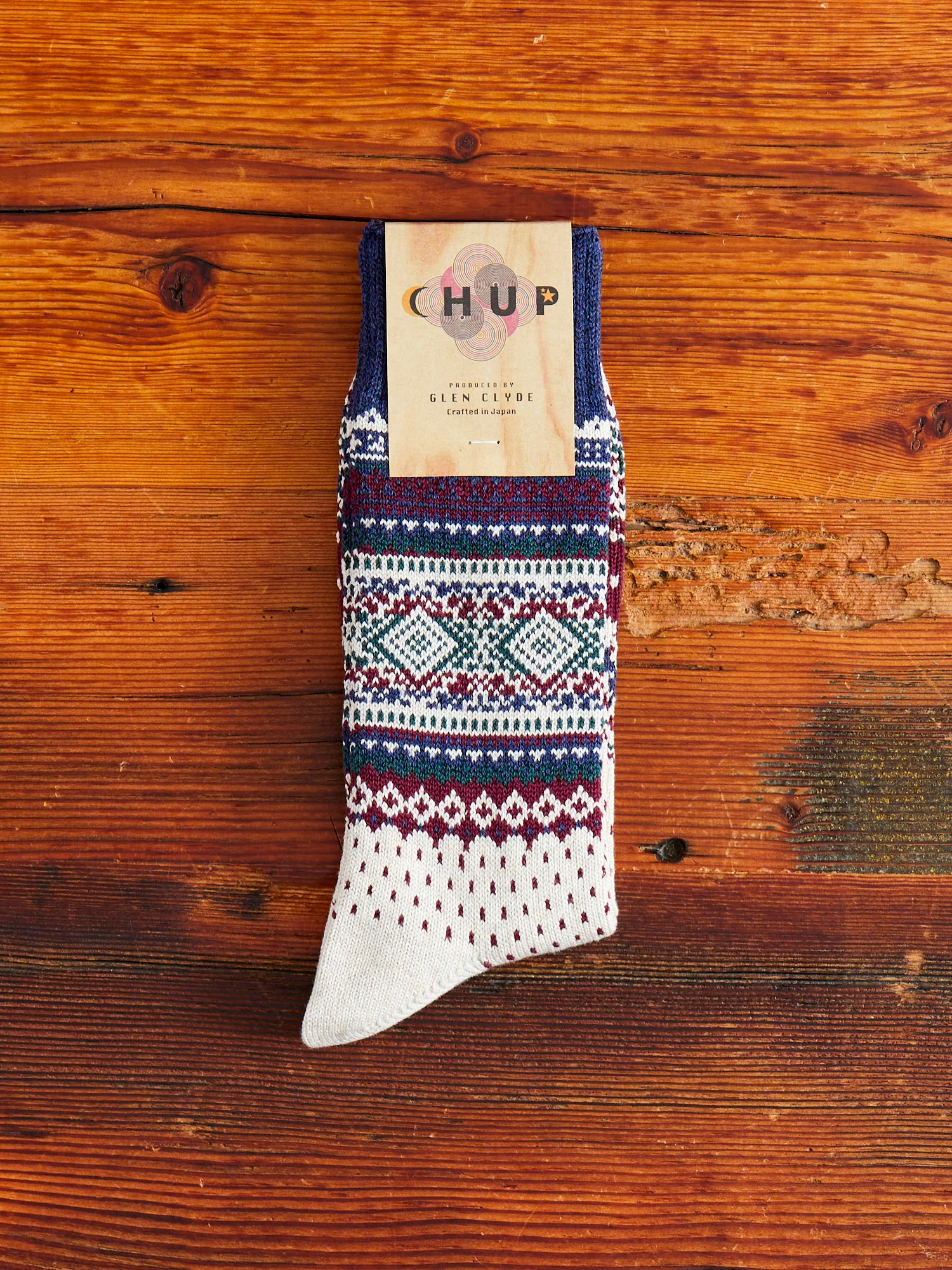 Log Home Sock in Ivory
