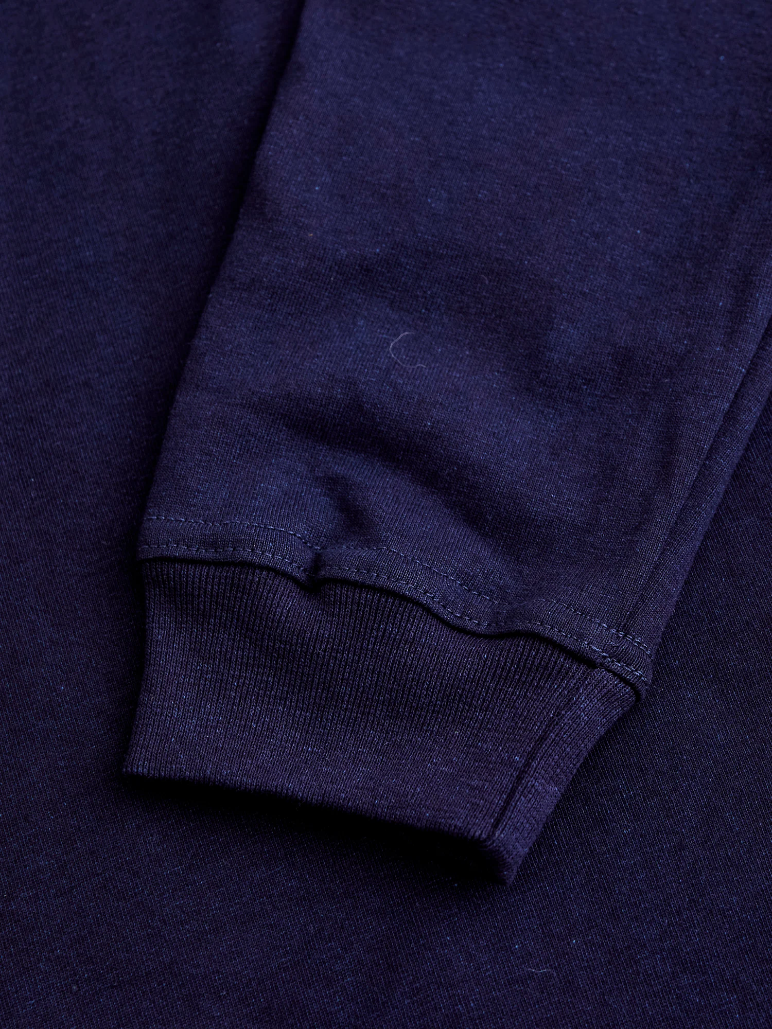 Long Sleeve Pocket T-Shirt in Indigo - Image 5