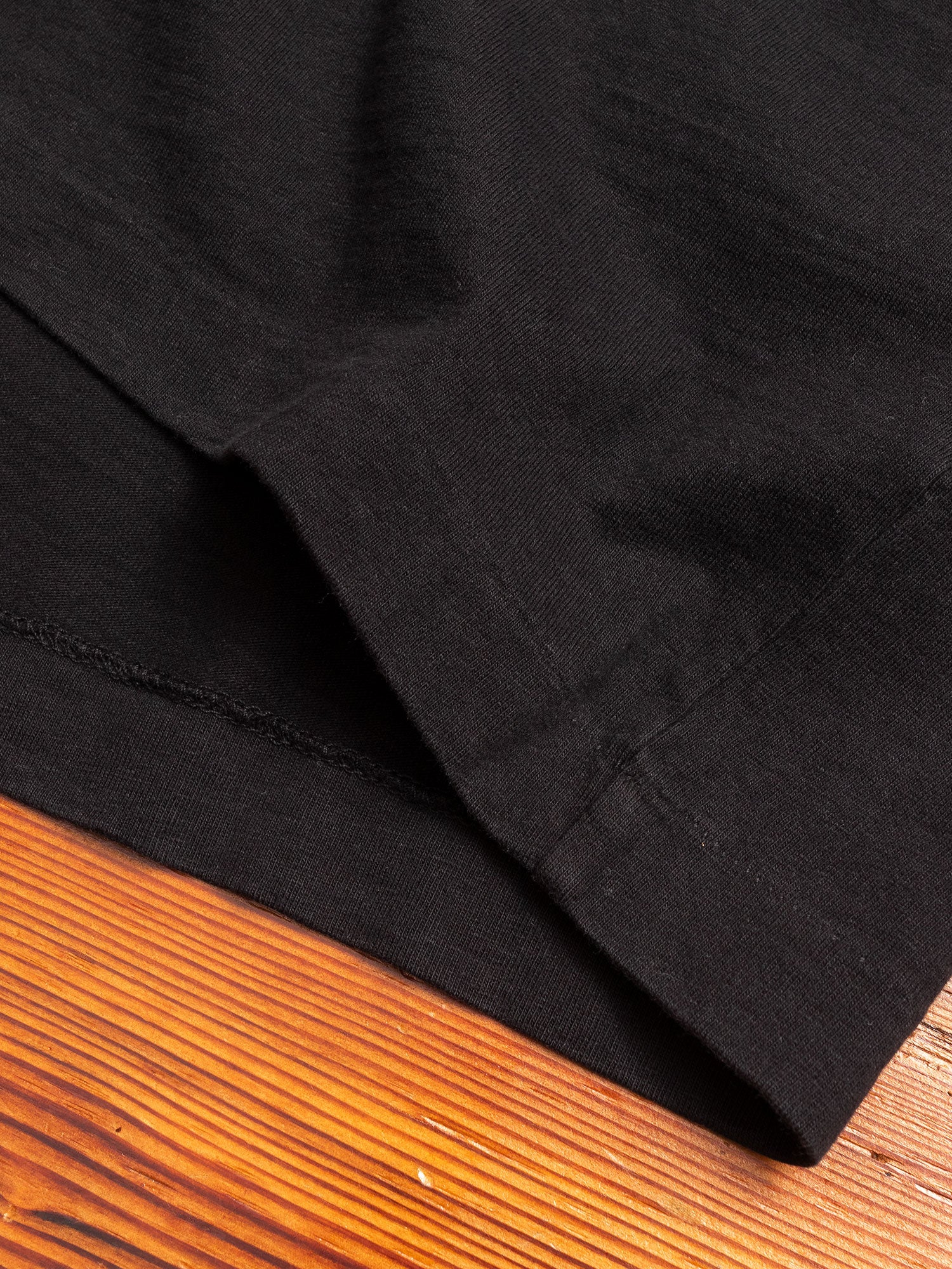 Long Sleeve University T-Shirt in Black - Image 4