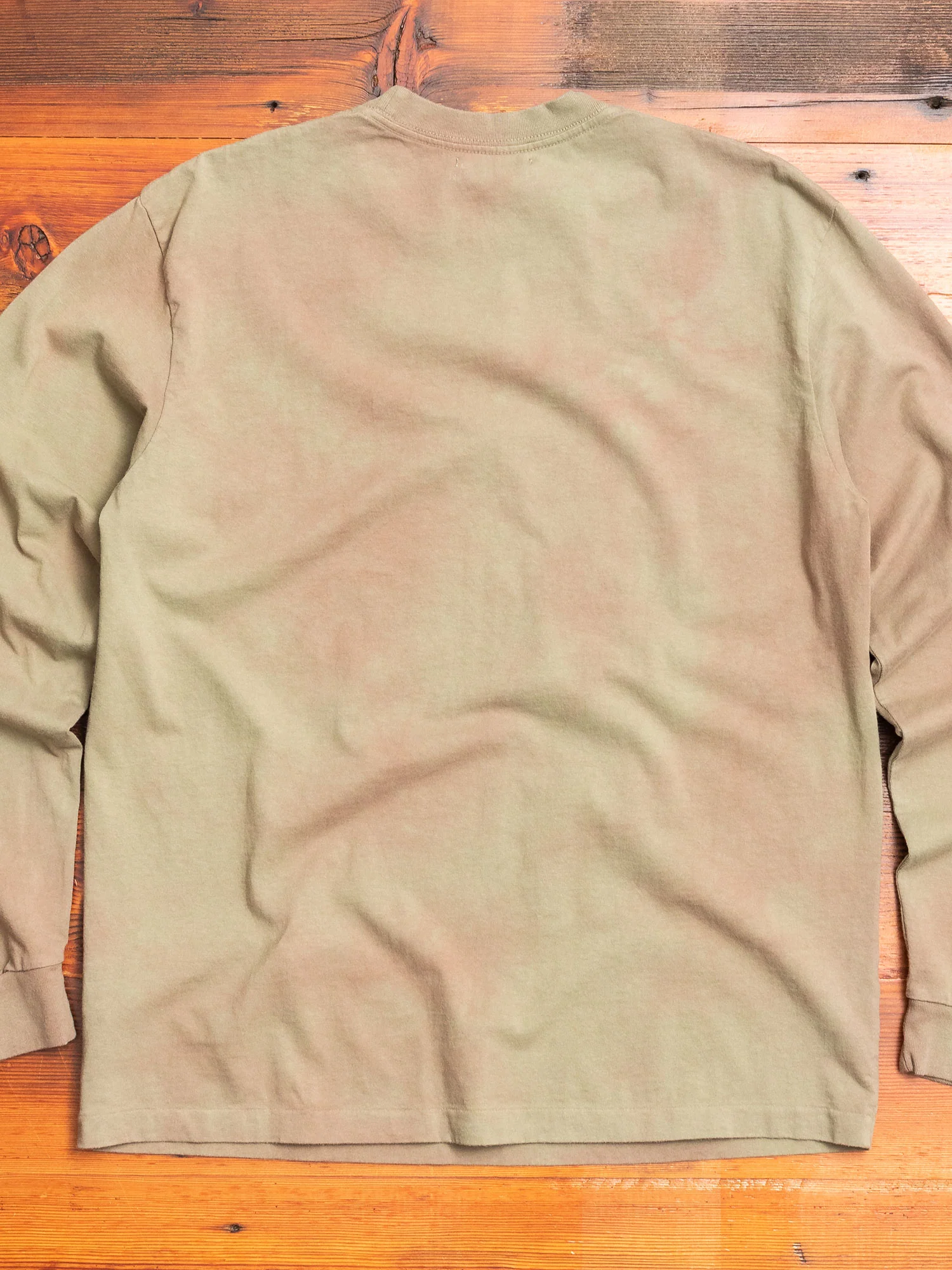Long Sleeve University T-Shirt in Rust Camo Tie Dye - Image 5