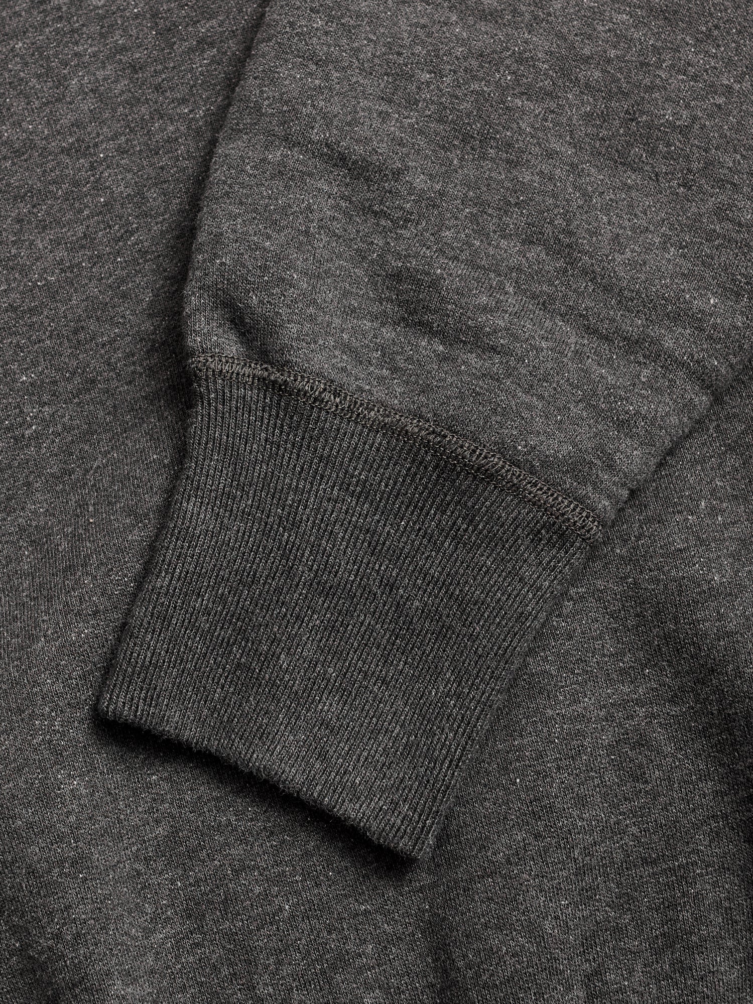 Loopwheel Crewneck Sweatshirt in Charcoal - Image 4