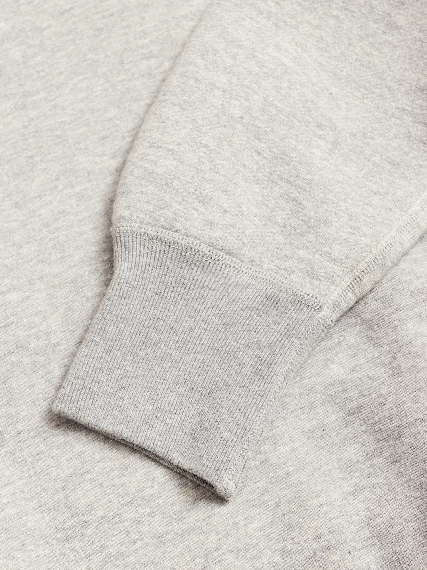 Loopwheel Crewneck Sweatshirt in Heather Grey - Image 4