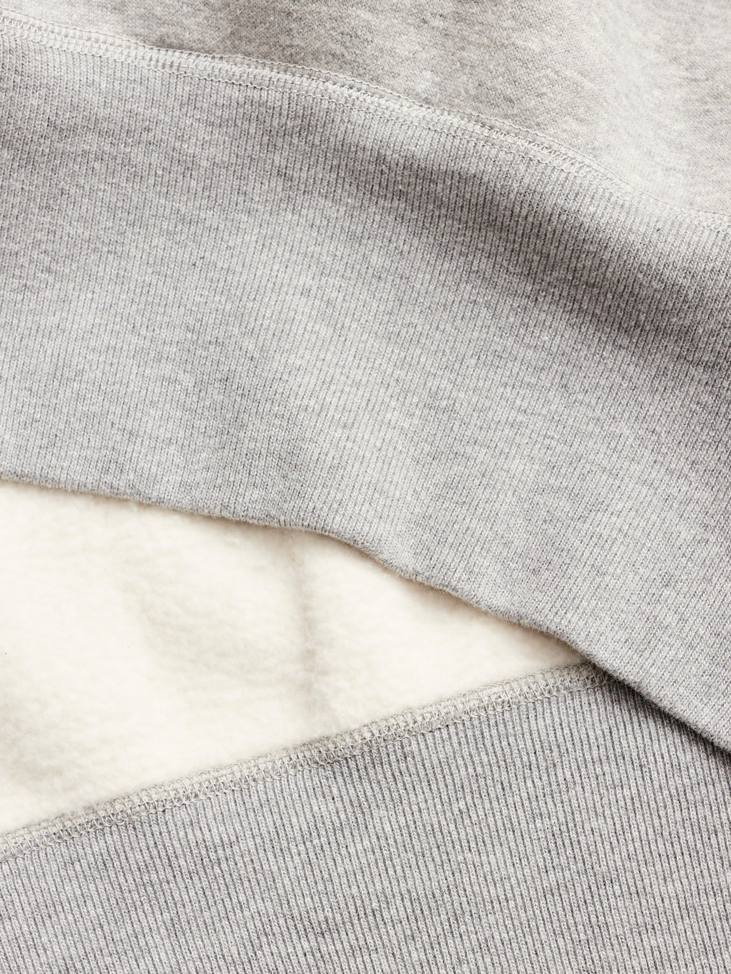 Loopwheel Crewneck Sweatshirt in Heather Grey - Image 5