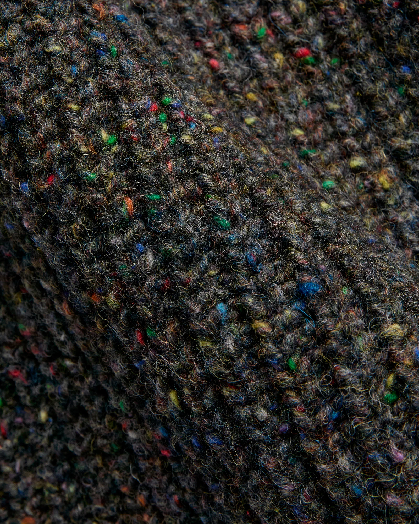 "Loose Ends" Wool Knit Cardigan in Astro - Image 2
