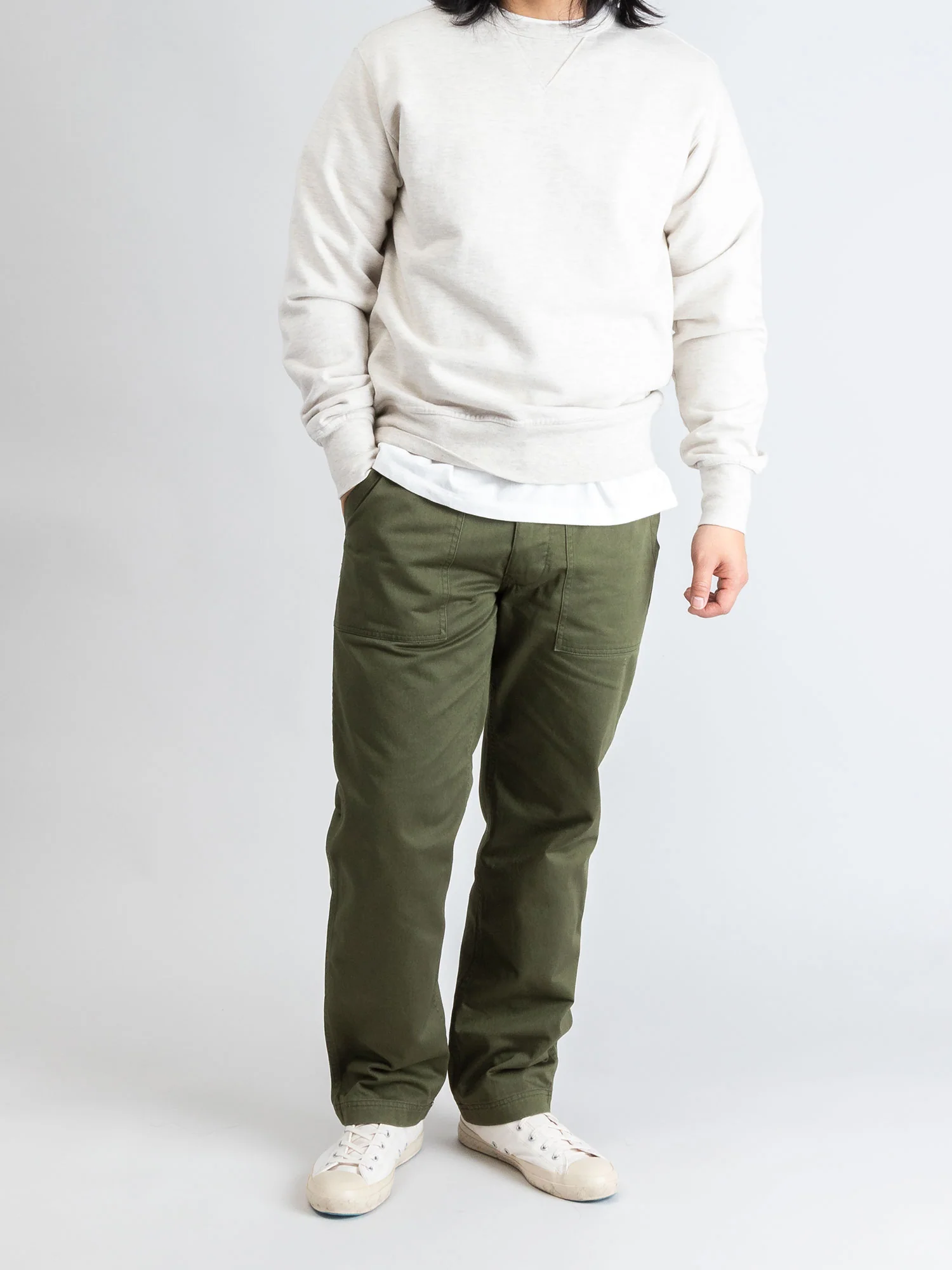 Loose Fit T-Shirt in Off White - Image 6