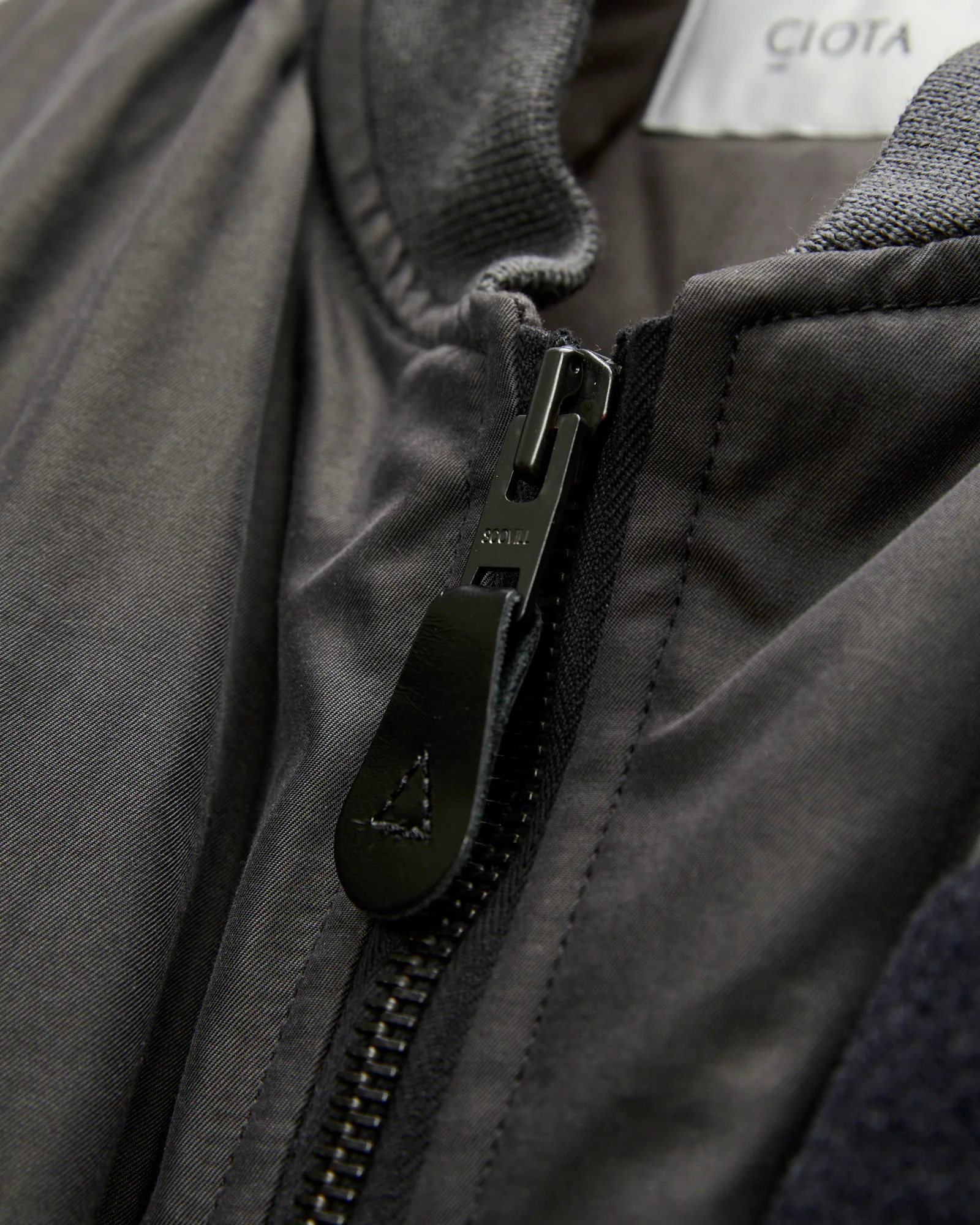"Jet-Dyed" MA-1 Flight Jacket in Charcoal Grey - Image 5