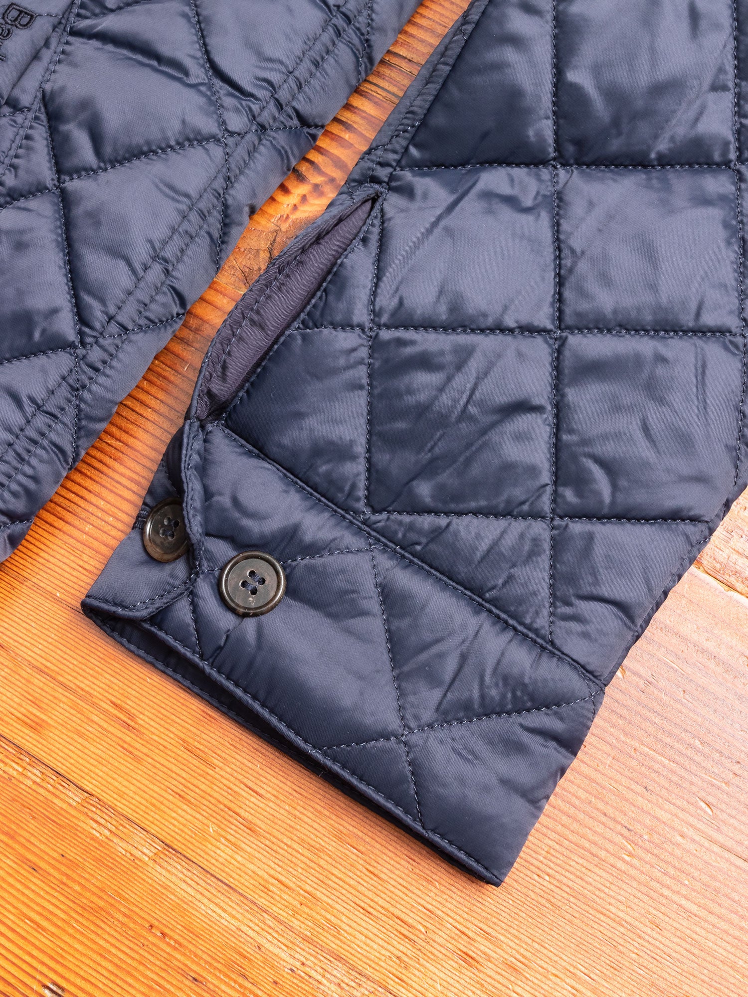 "Maesbury" Quilt Jacket in Navy - Image 6