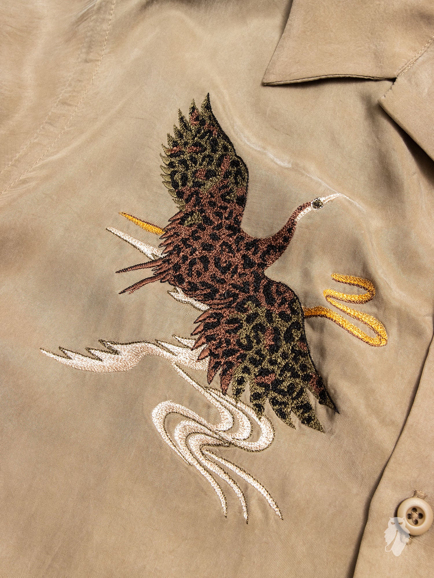 Crane Summer Shirt in Maha Olive - Image 5