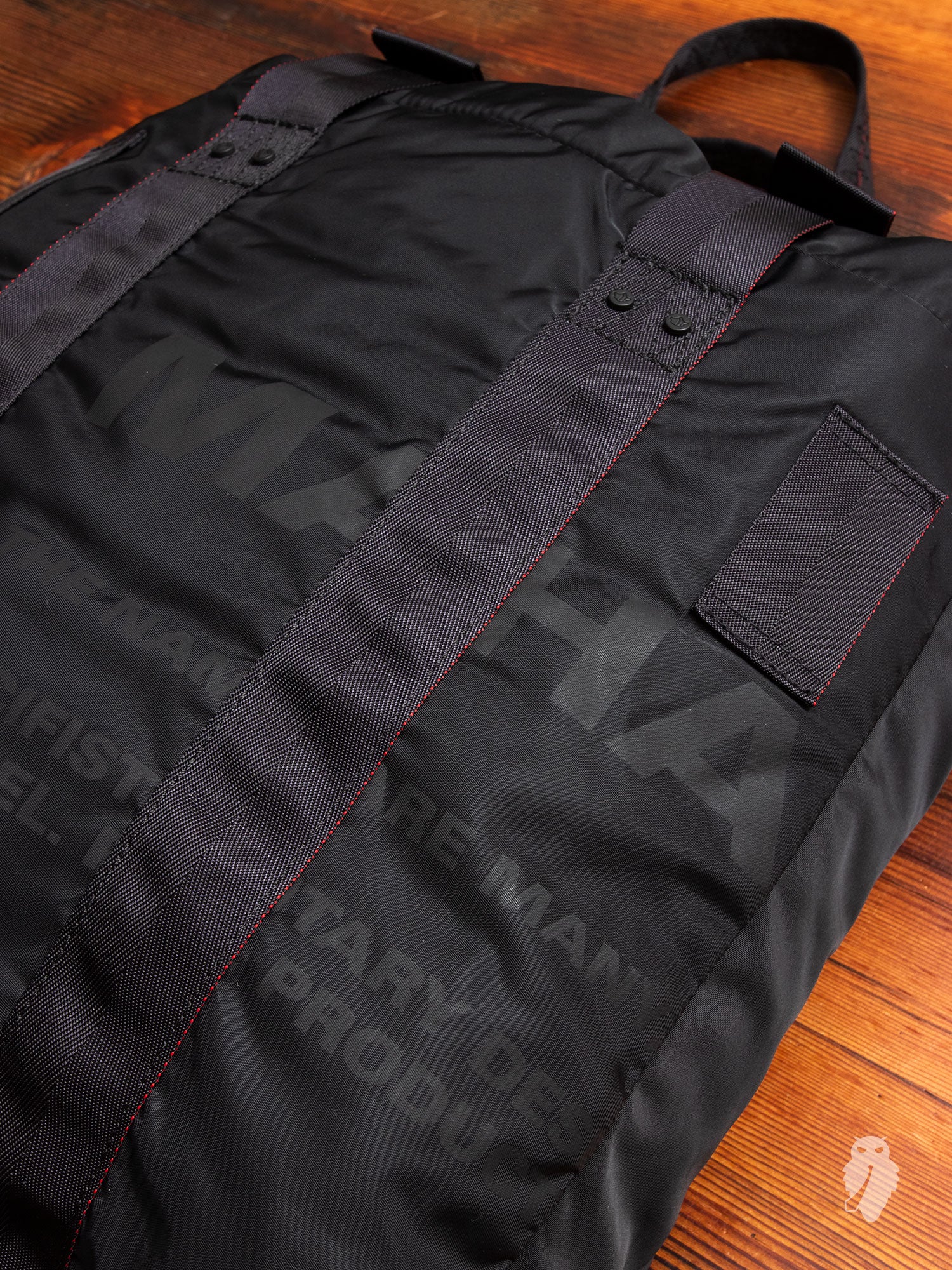 Miltype Tote Bag in Black - Image 3