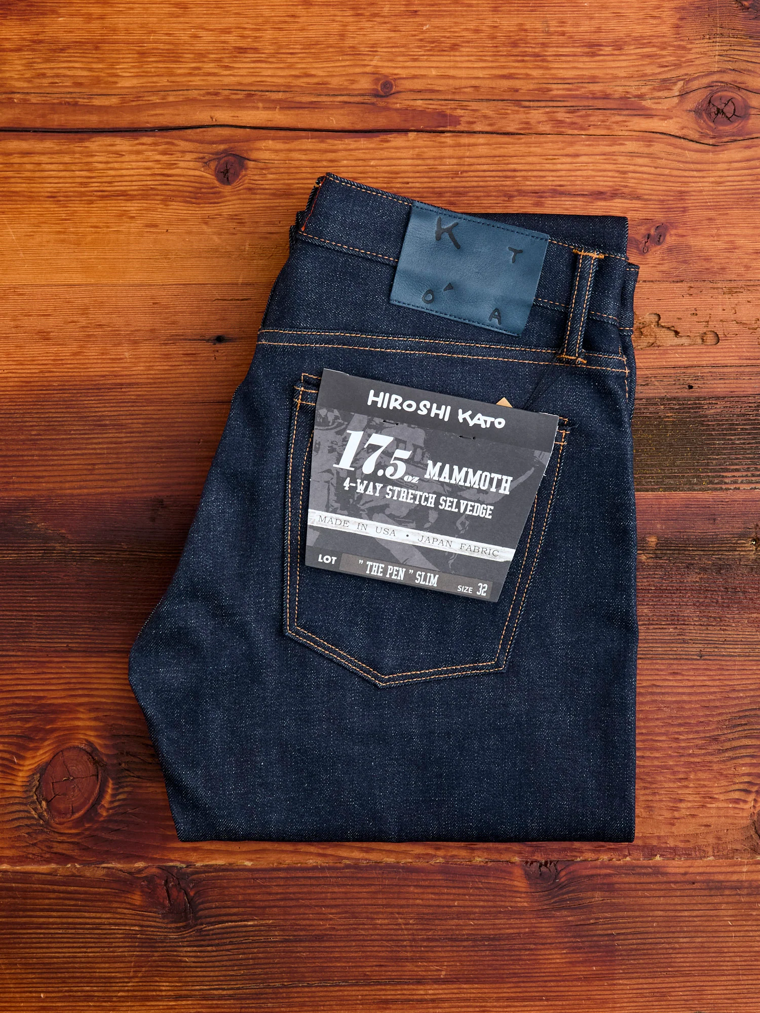 "Mammoth" 17.5oz Heavyweight Stretch Selvedge Denim - Pen Slim - Image 2