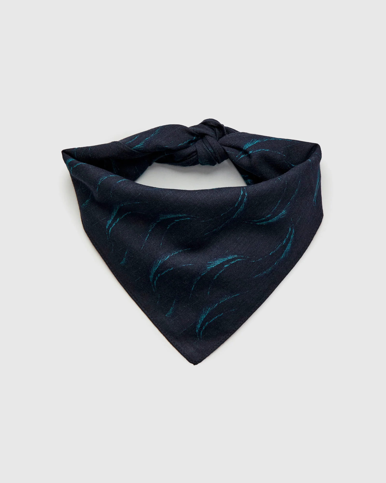 "Mebuki" Bandanna in Dark Navy - Image 2