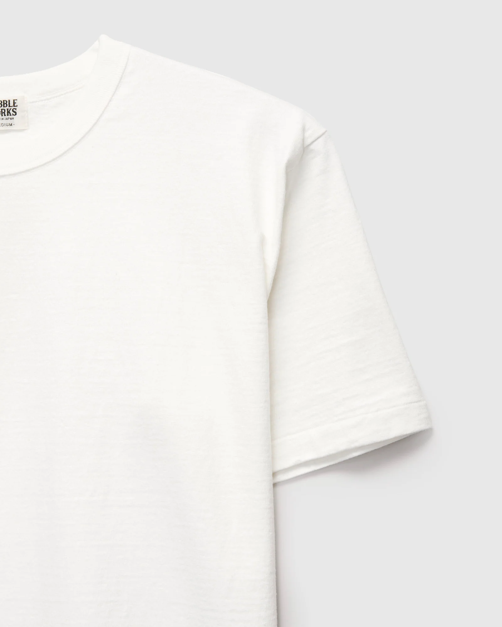 Fallen Cotton Slub Tee in Off White - Image 4
