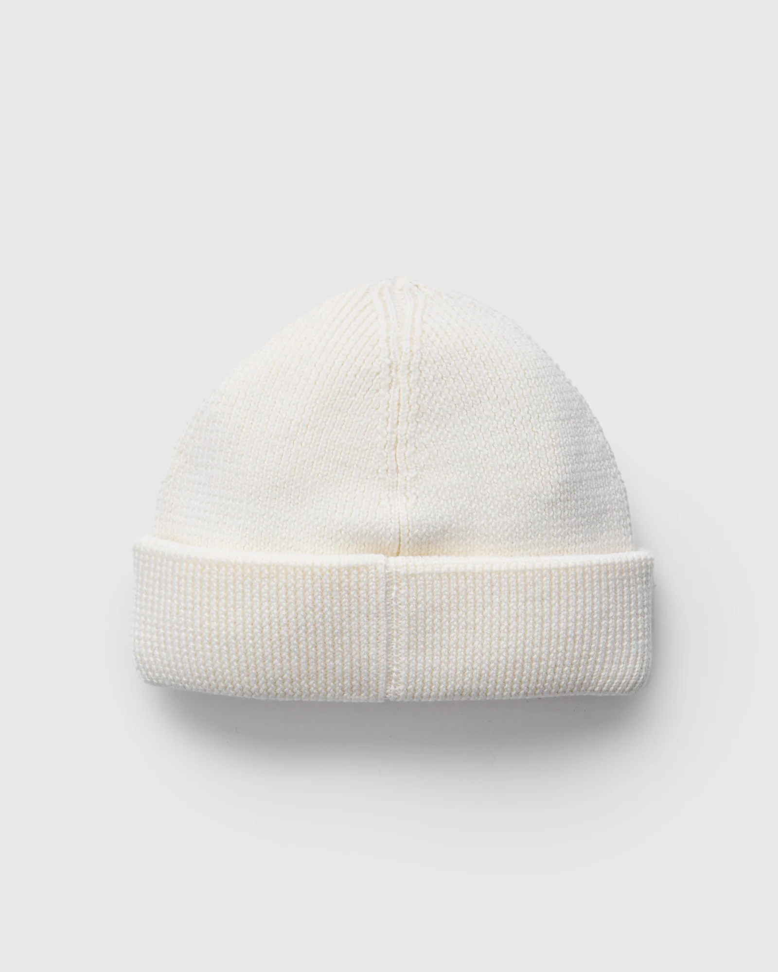 Merino Wool Ribbed Beanie in Nature - Image 3