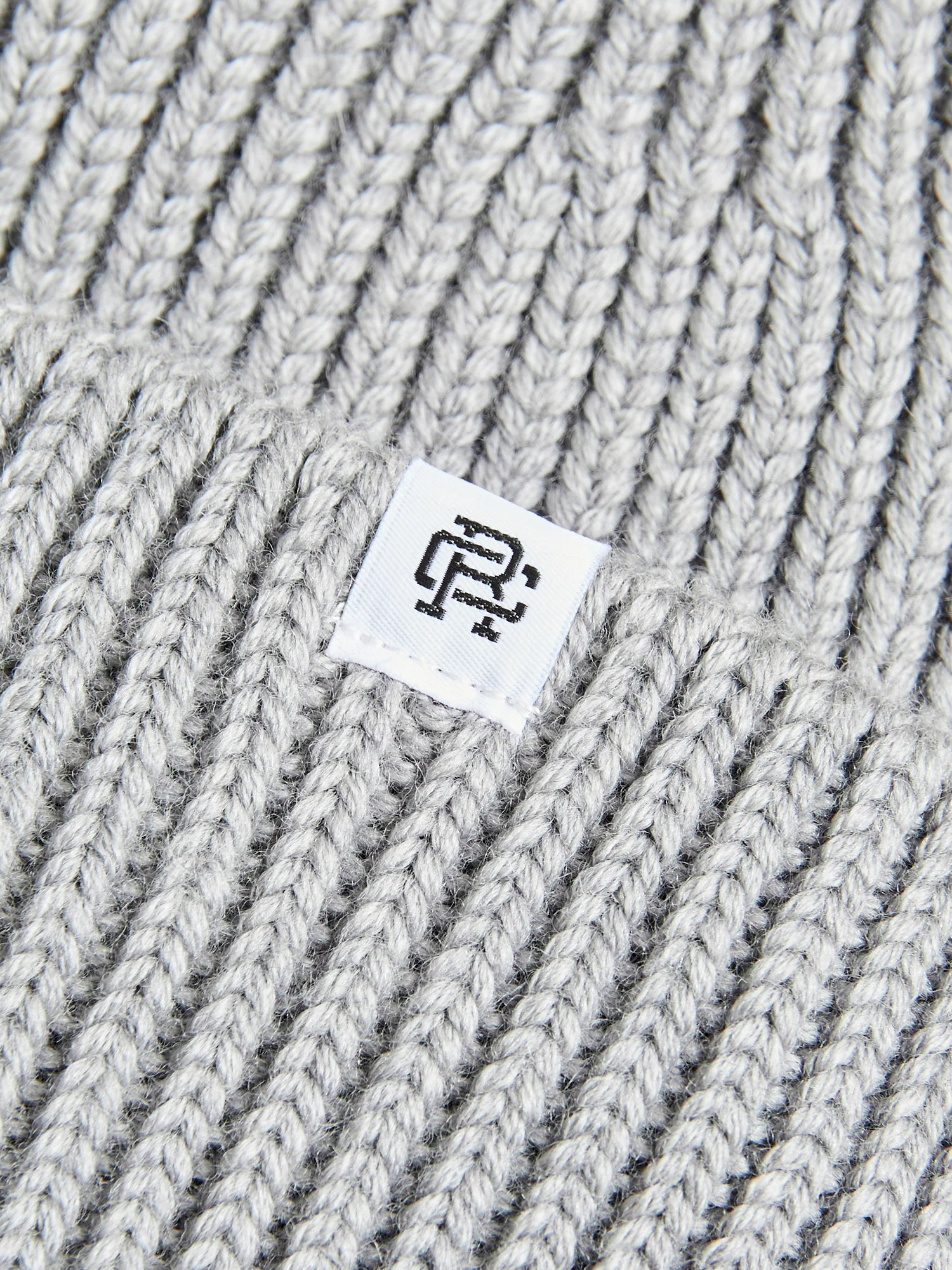 Merino Wool Watch Cap Beanie in Grey - Image 2