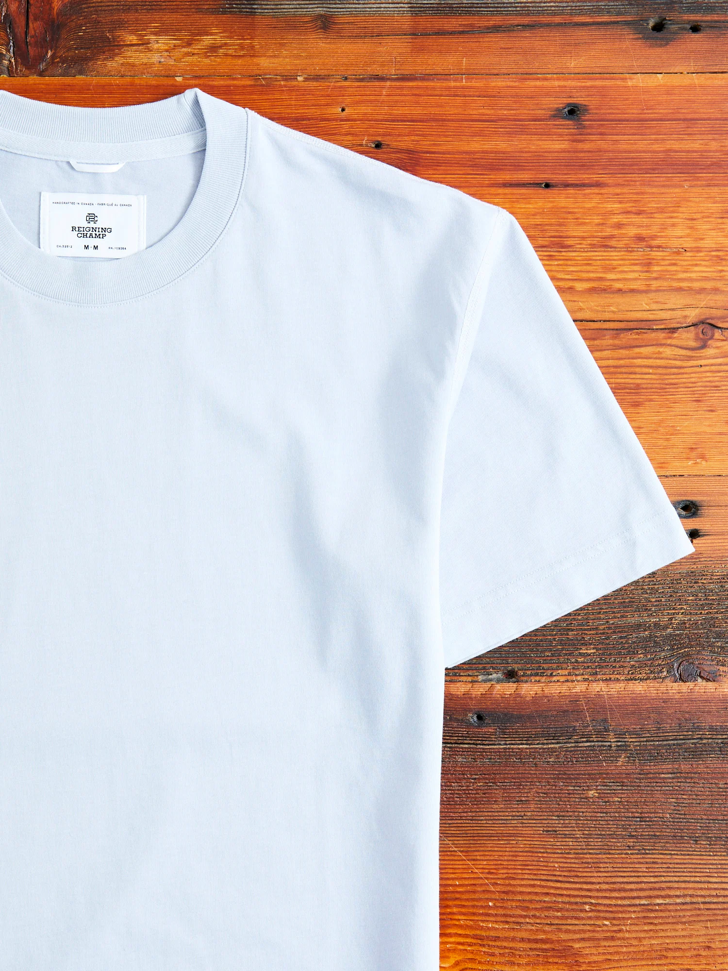 Midweight Jersey T-Shirt in Ice Blue - Image 3