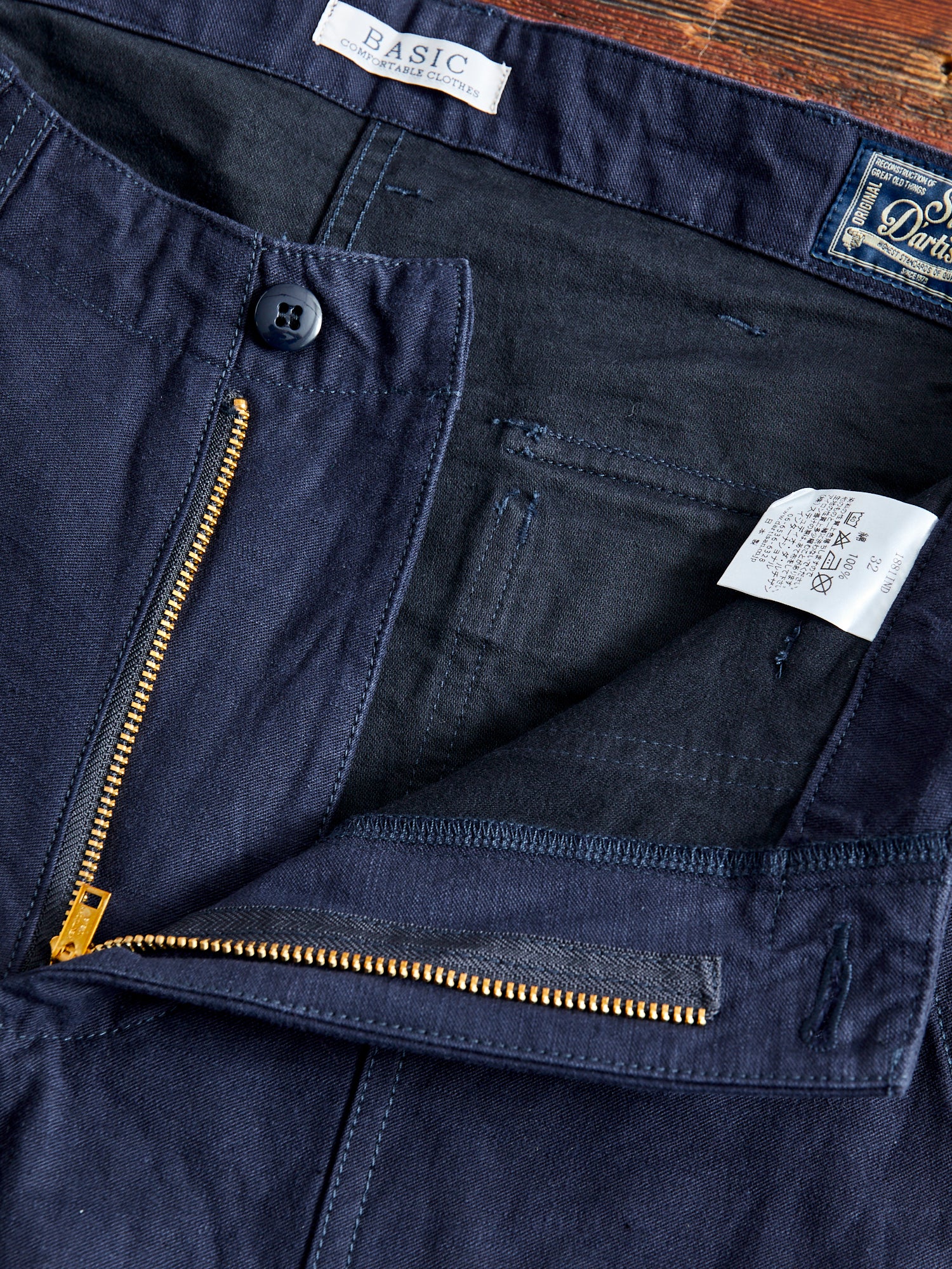 1811-IND Military Baker Pants in Indigo - Image 6