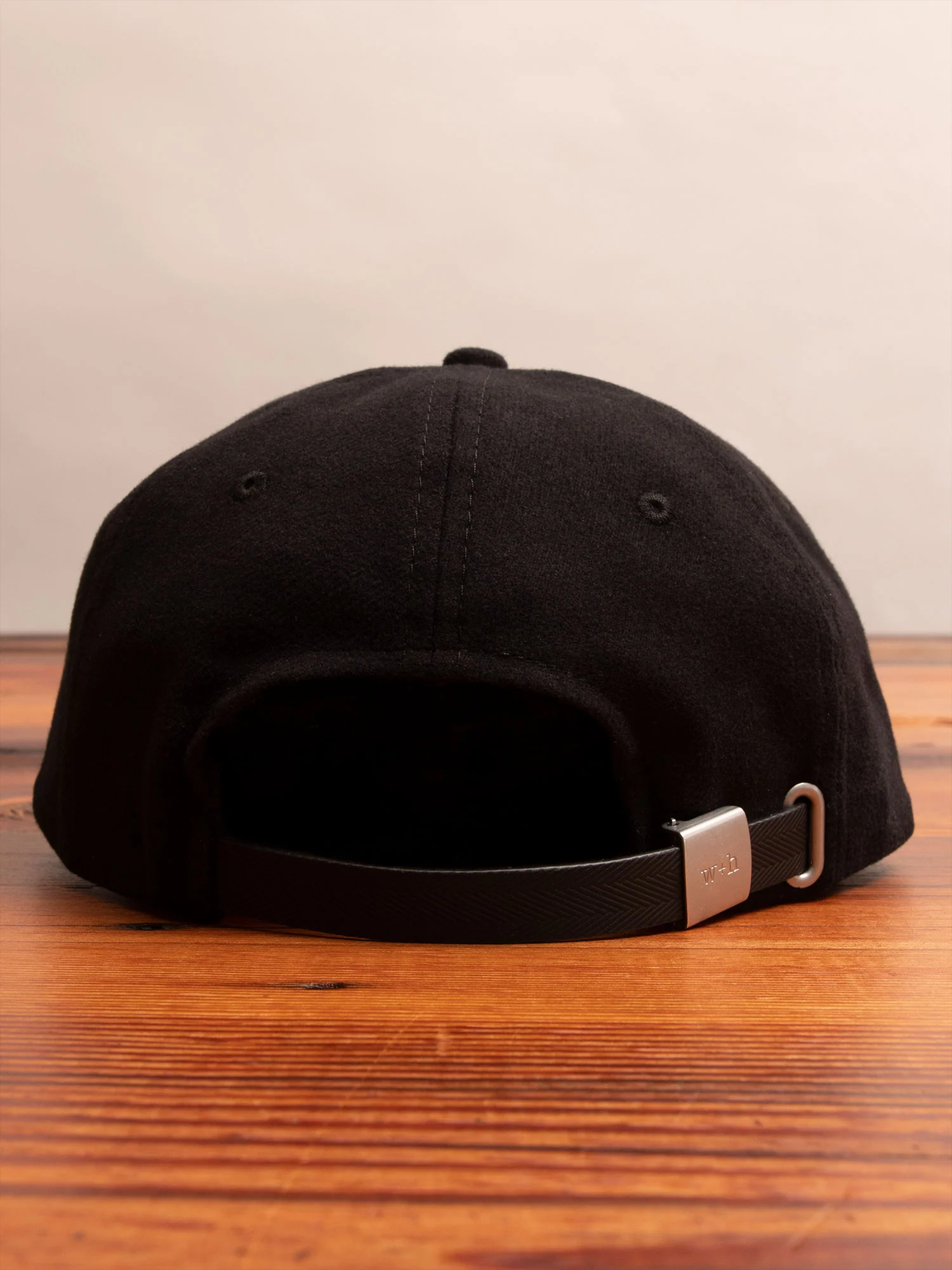 Military Flannel 6-Panel Hat in Black - Image 6