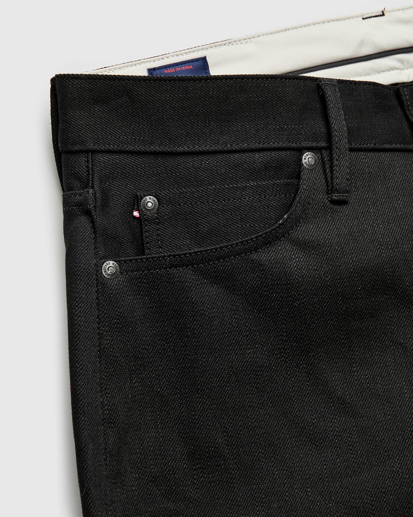MMJZ1100 "Standard" 14.7oz Black Selvedge Denim - Straight Fit - Image 8