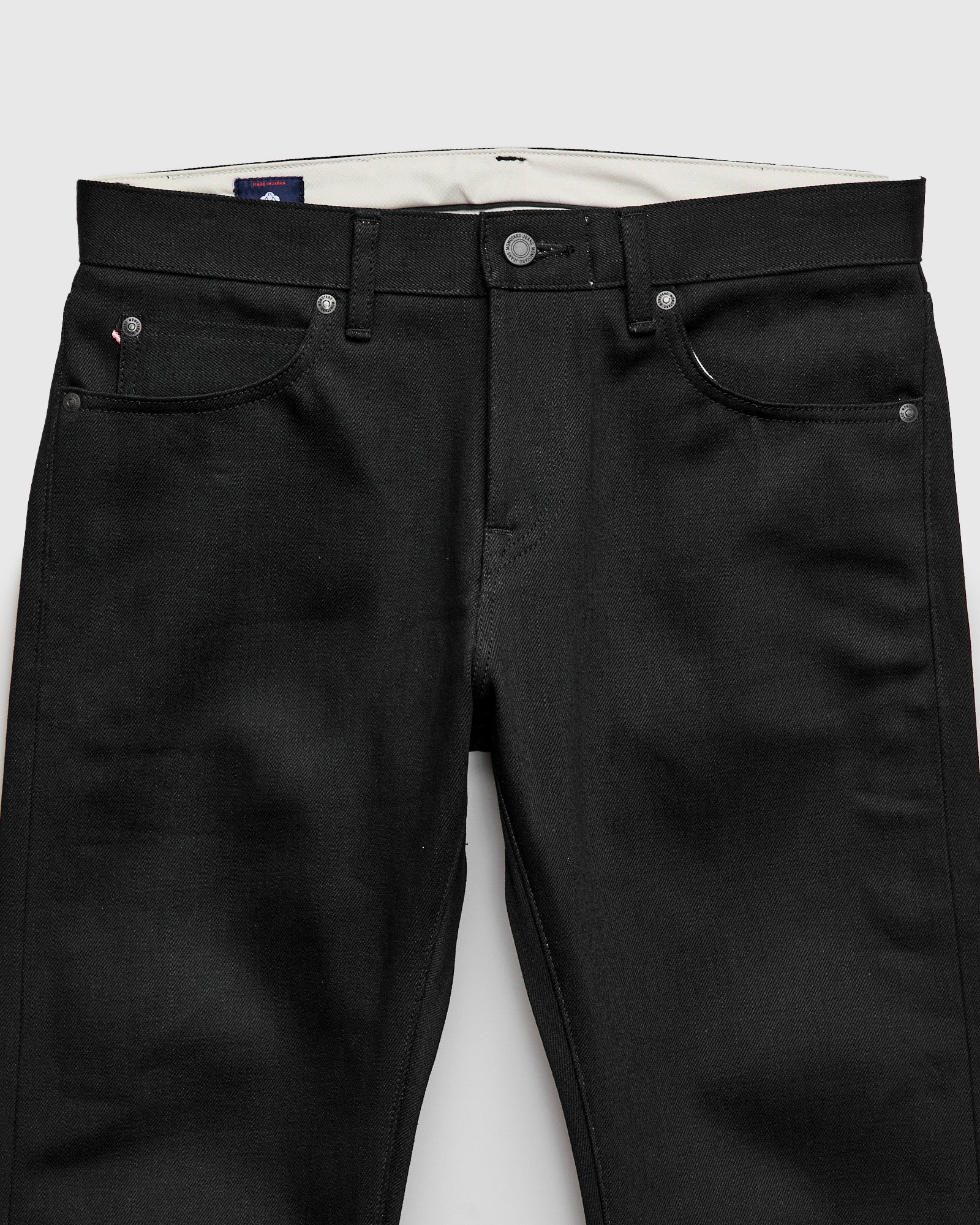 MMJZ1300 "Standard" 14.7oz Black Selvedge Denim - Slim Fit - Image 7