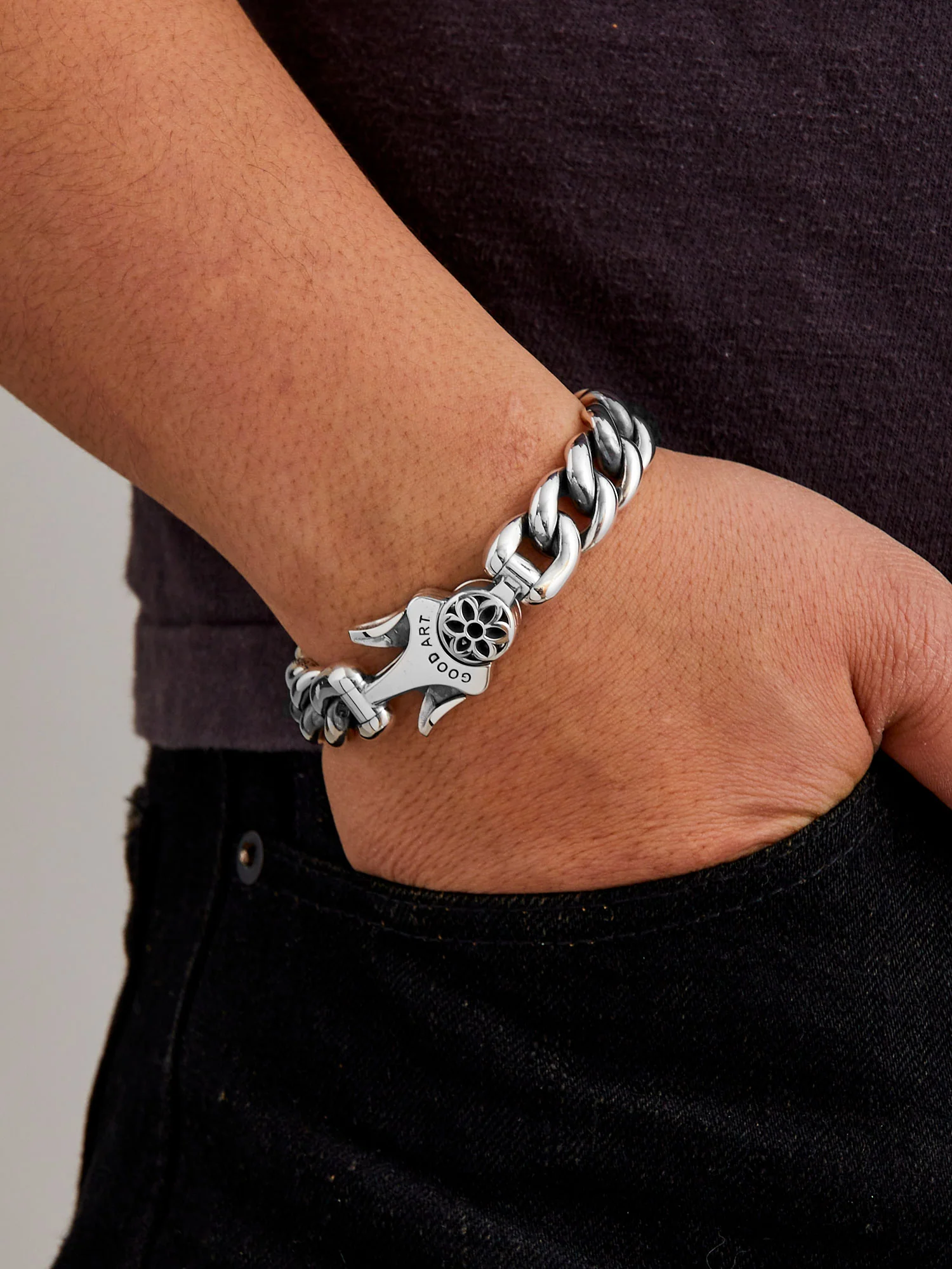 Model 10 Bracelet Size A in Sterling Silver - Image 9
