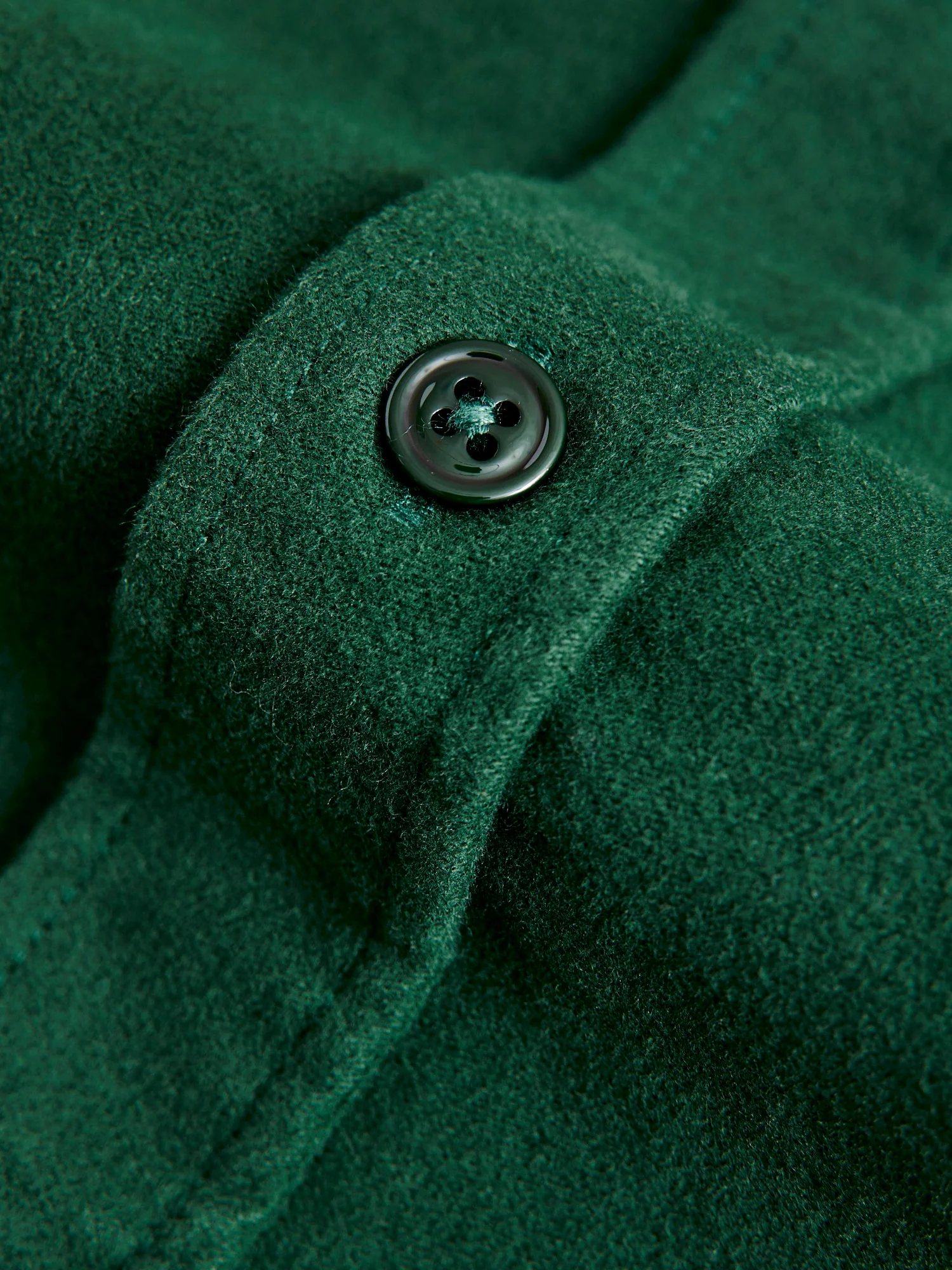Moleskin Button-Up Shirt in Green - Image 6
