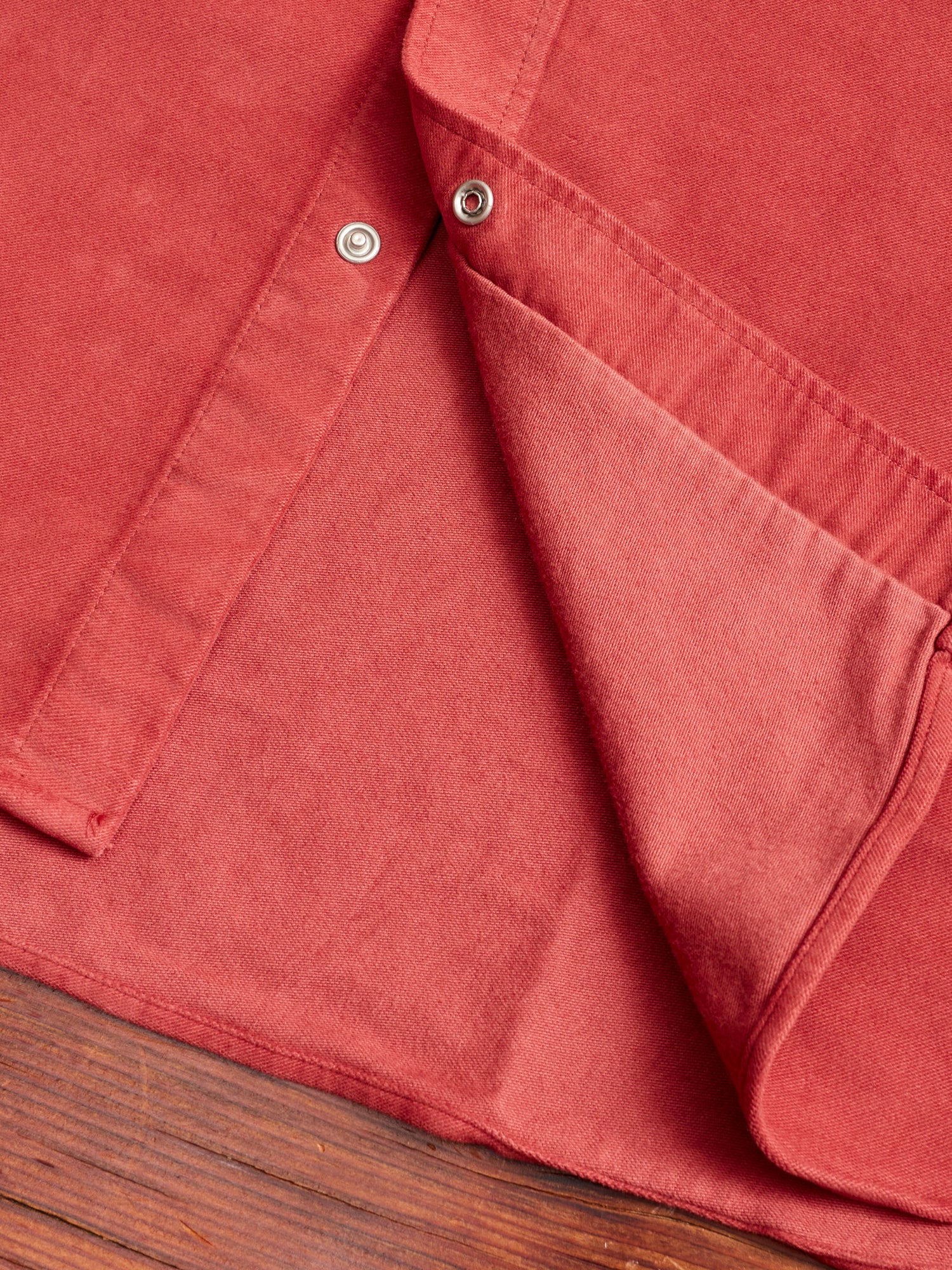 Moleskin Pearl Snap Shirt in Merlot - Image 7