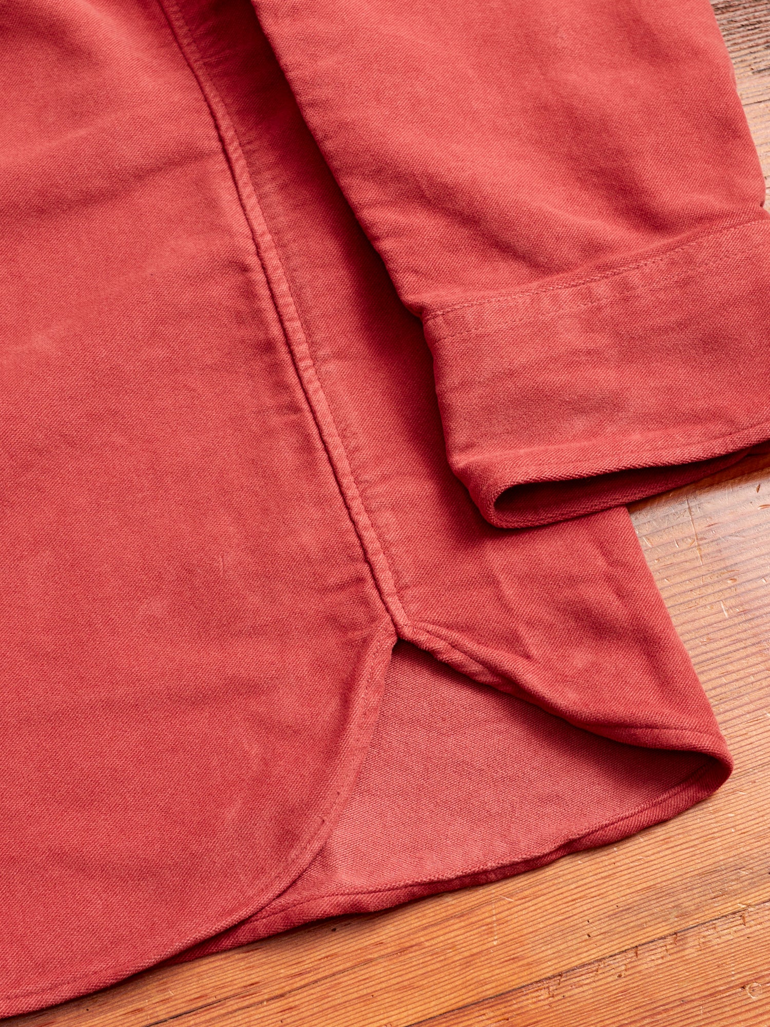 Moleskin Pearl Snap Shirt in Merlot - Image 8