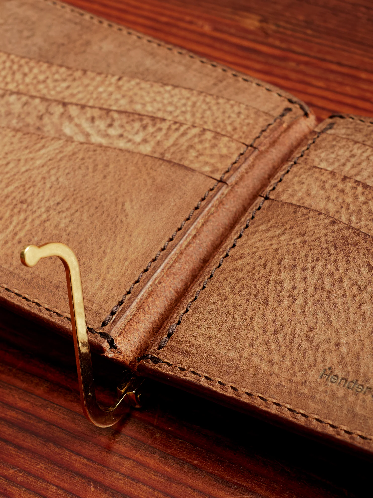 Money Clip Wallet in Choco - Image 5
