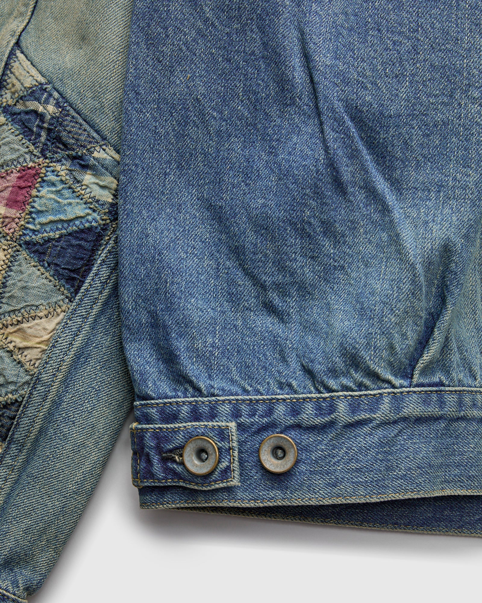 MSP-4000 Tsugihagi Selvedge Denim Jacket in Vintage Indigo - Image 9