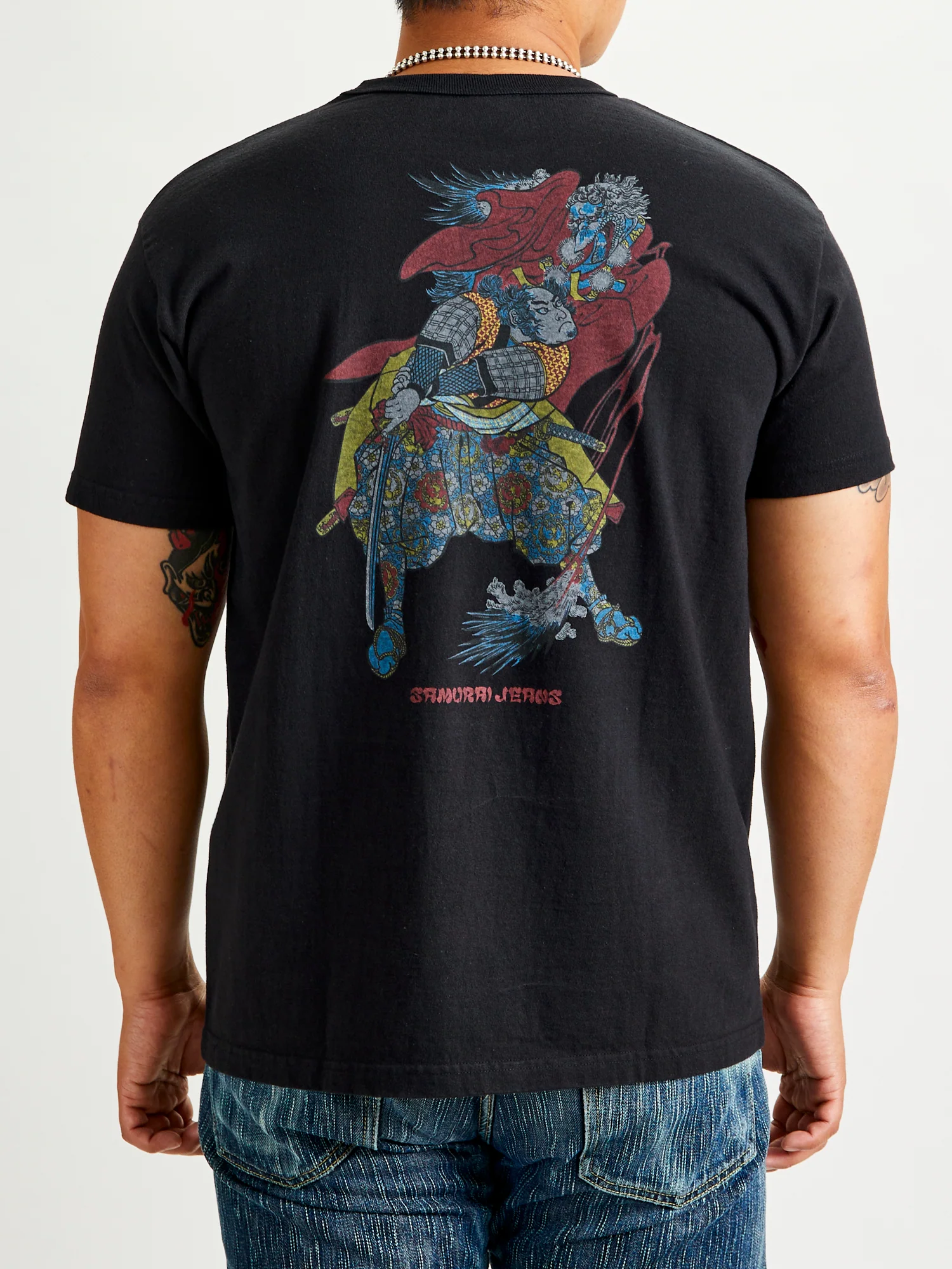"Musashi" Heavyweight T-Shirt in Black - Image 2
