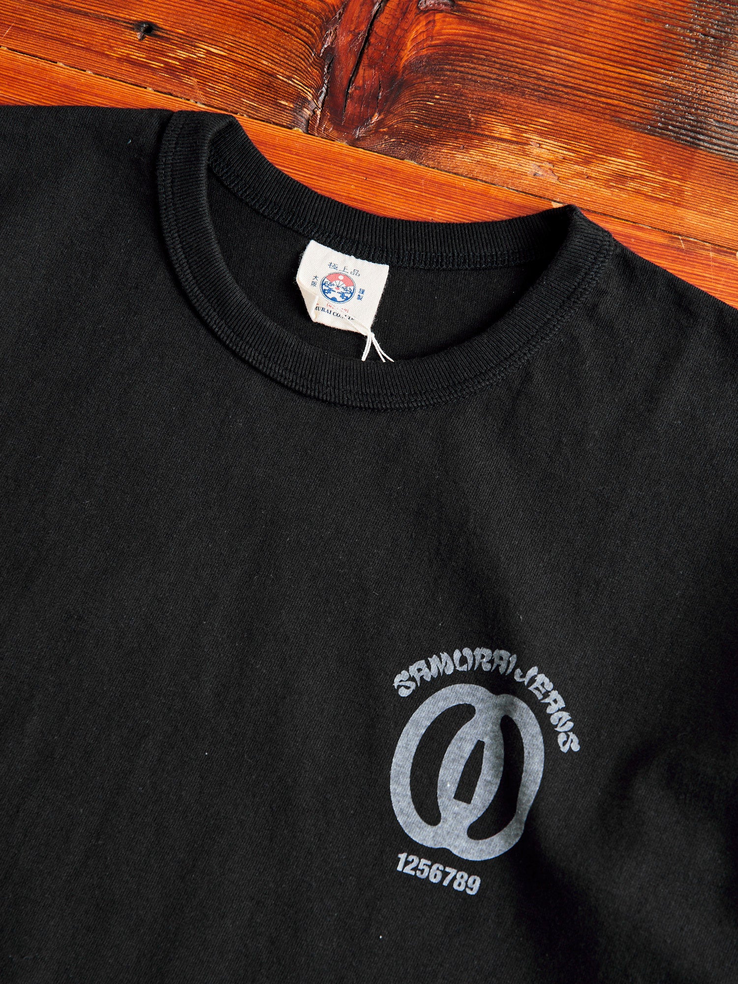 "Musashi" Heavyweight T-Shirt in Black - Image 4