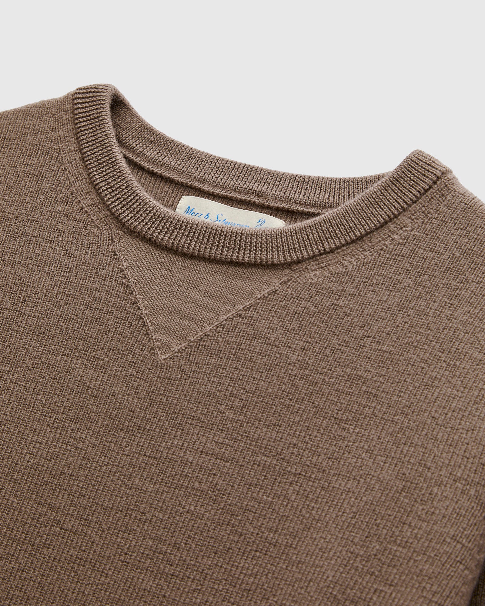 MWCC01 "Good Basics" Merino Wool Knit Sweater in Grain - Image 3