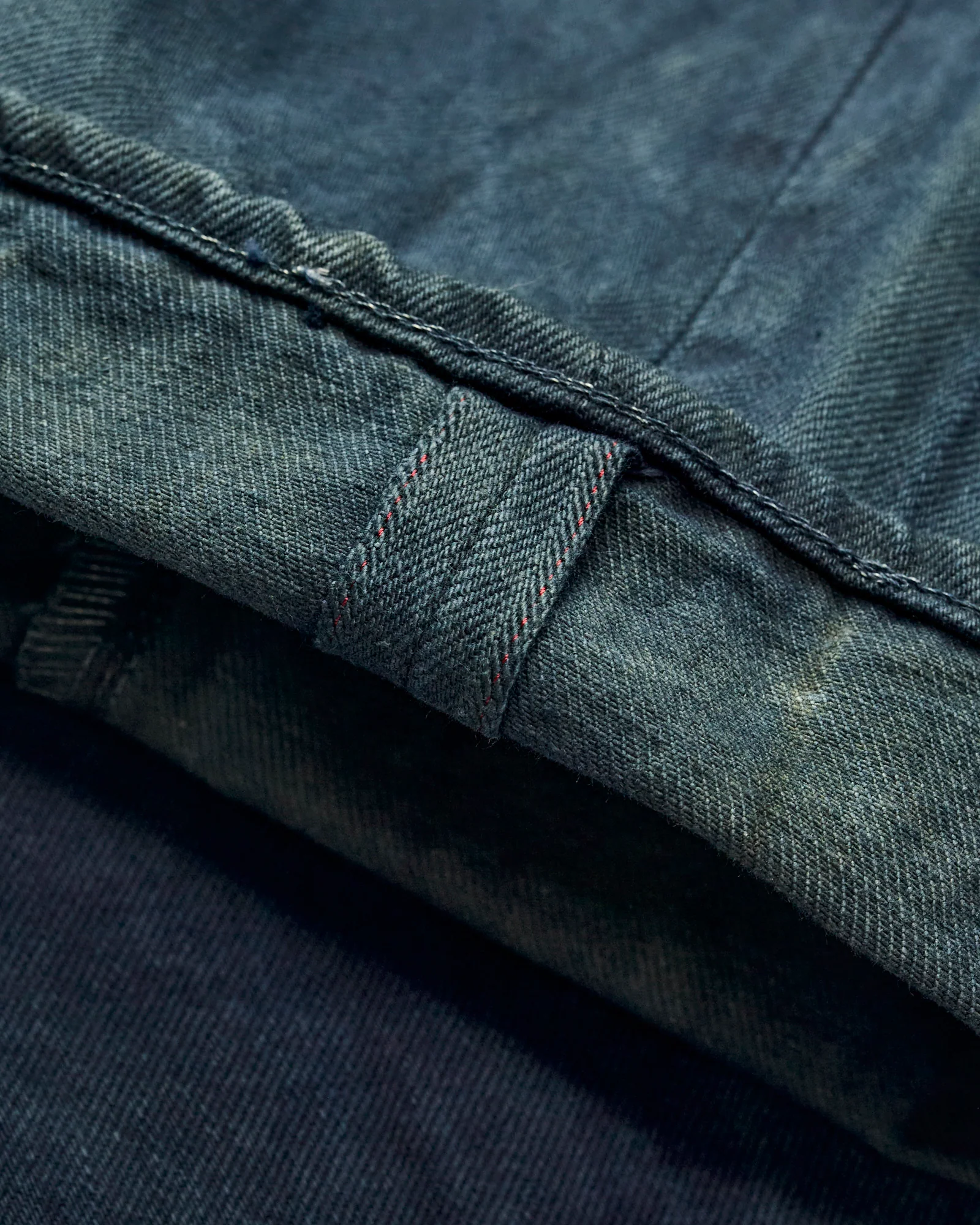 MXJE1402 "Mud & Natural Indigo Dyed" Selvedge Denim - Straight Fit - Image 8