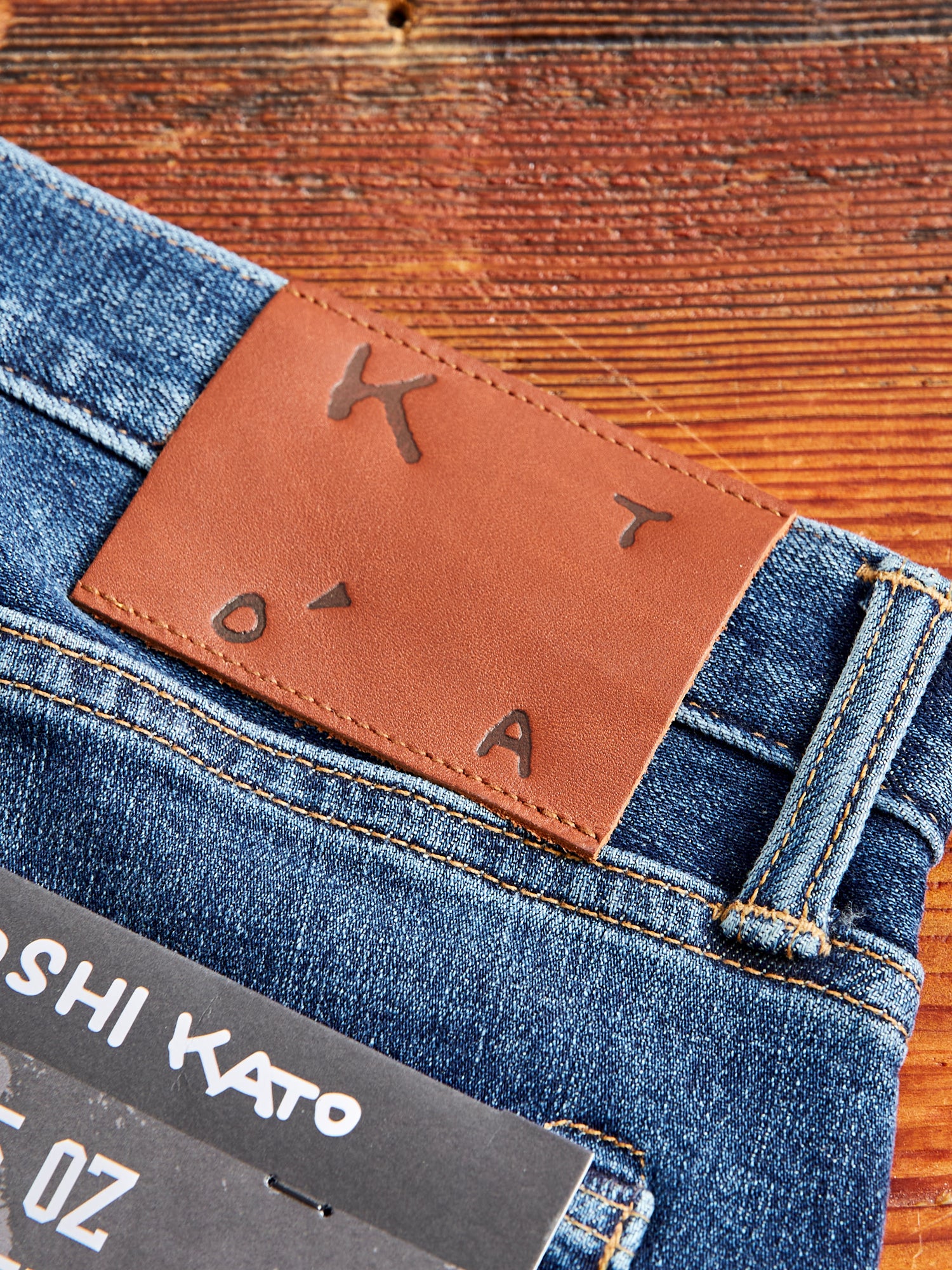 "Neil" 10.5oz Indigo Washed Stretch Selvedge Denim - Pen Slim - Image 9