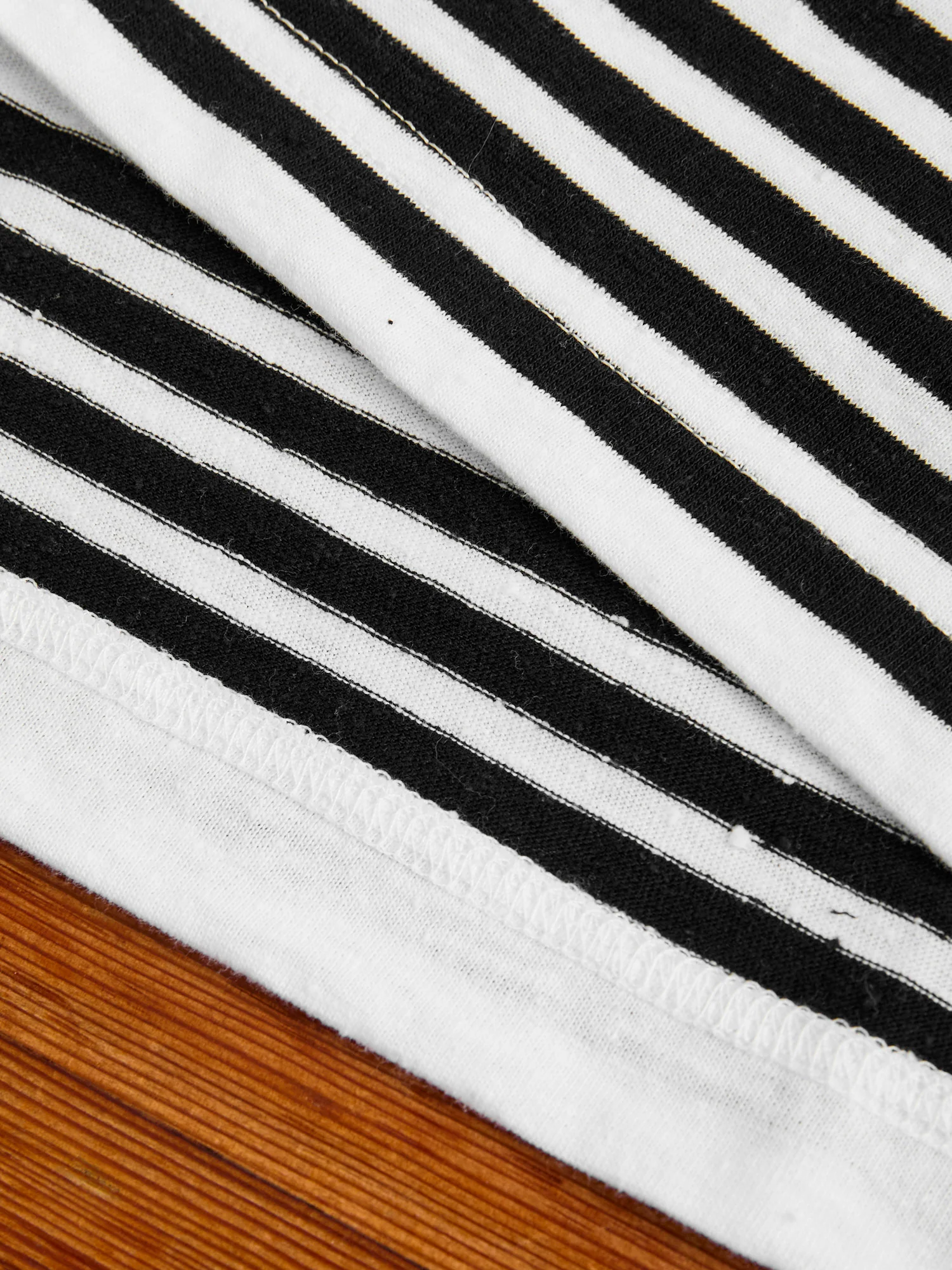 Nep Stripe Pocket T-Shirt in White - Image 6