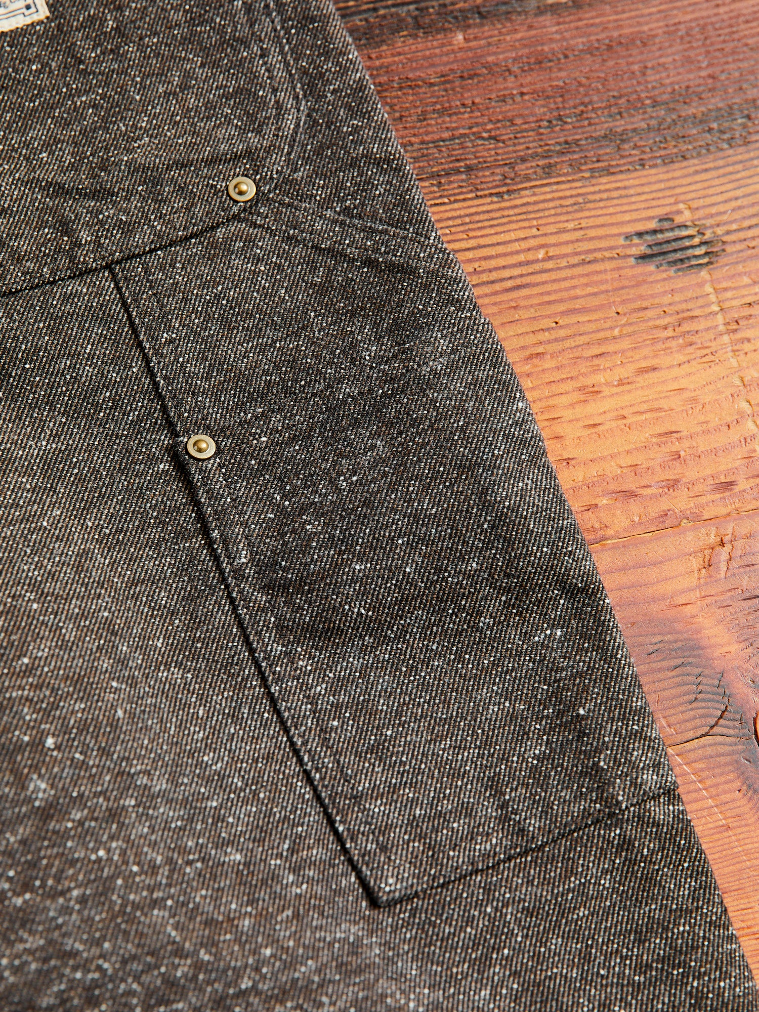Nep Twill Carpenter Pants in Brown - Image 11